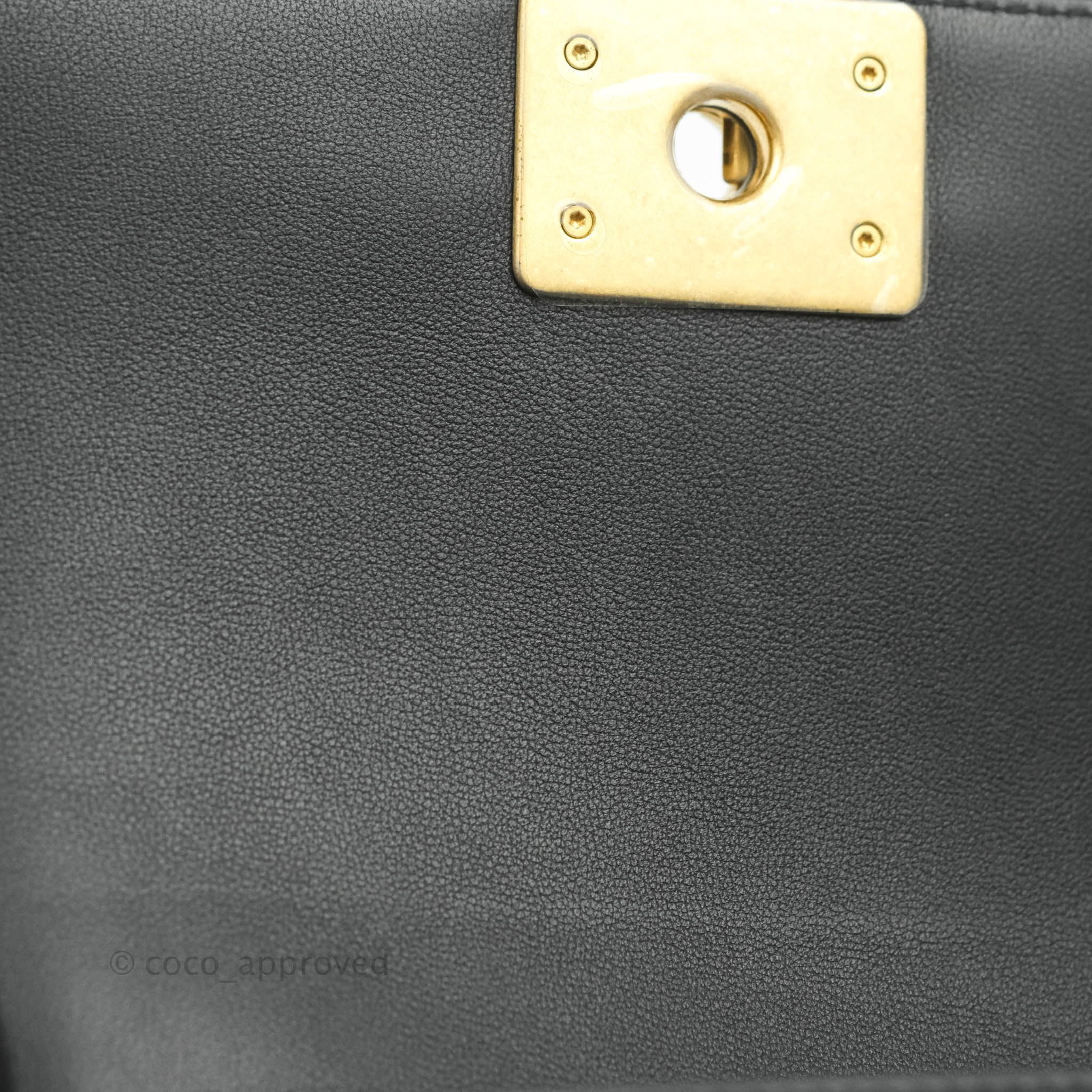 Chanel Boy Quilted Small Handbag Black Calfskin Leather with Aged Gold Hardware - Perfect for Evening Events, Parties & Luxury Fashion Accessories