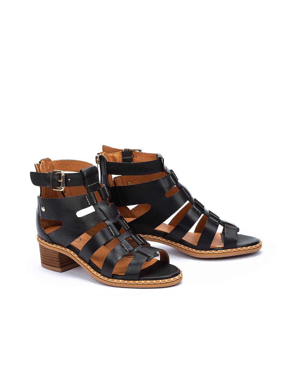 PIKOLINOS Women's Leather Heeled Sandals - Comfortable & Stylish Blanes for Casual Outings, Parties & Summer Weddings