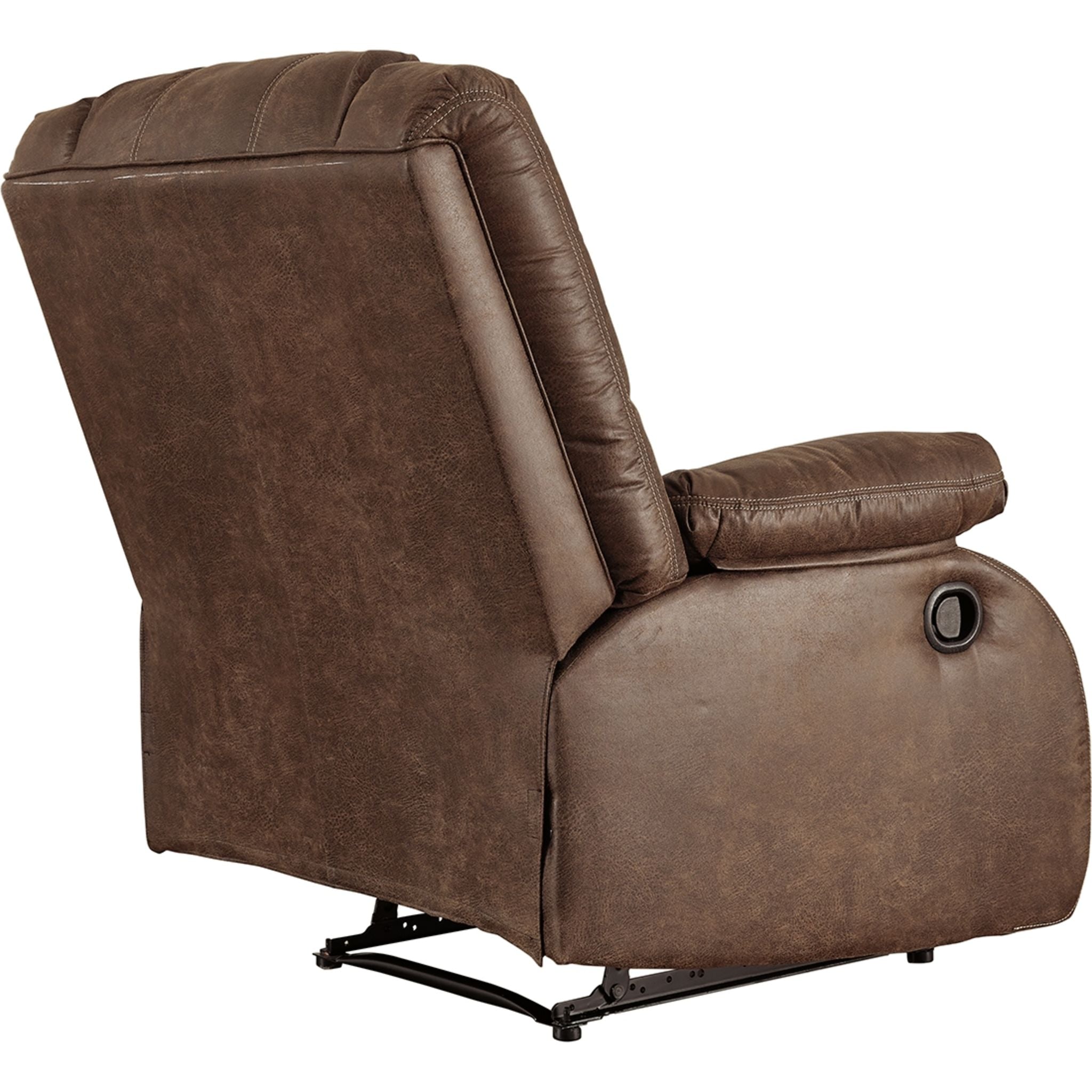 Bladewood Wall Hugger Recliner Chair - Space Saving Reclining Sofa for Small Living Rooms, Apartments & Home Theater - Comfortable Leather Lounge Chair with Adjustable Backrest