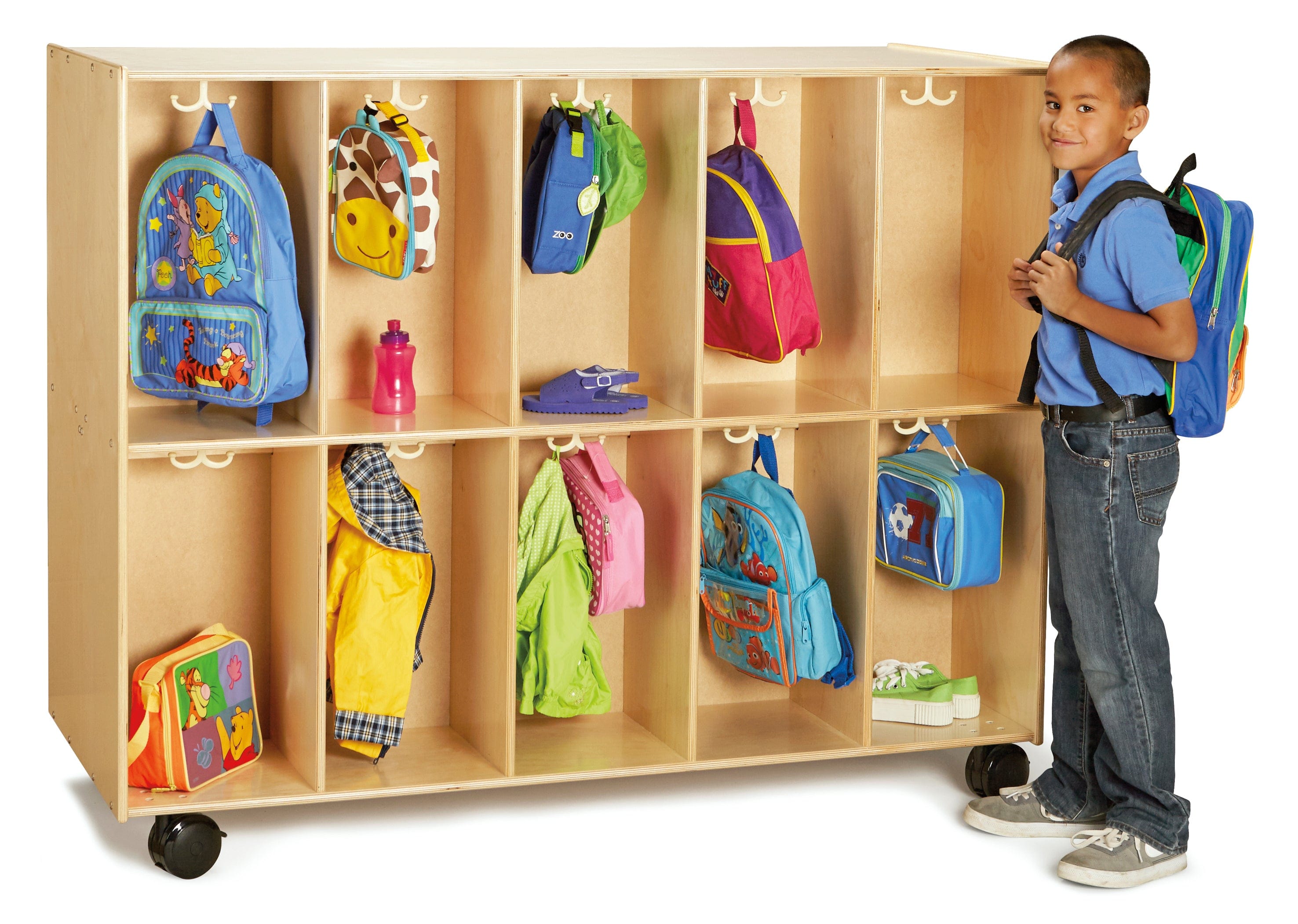 Jonti Craft 20-Section Mobile Backpack Cubbie - Organizer for Classroom, Daycare & Home Storage - Perfect for Kids' School Supplies & Toy Organization