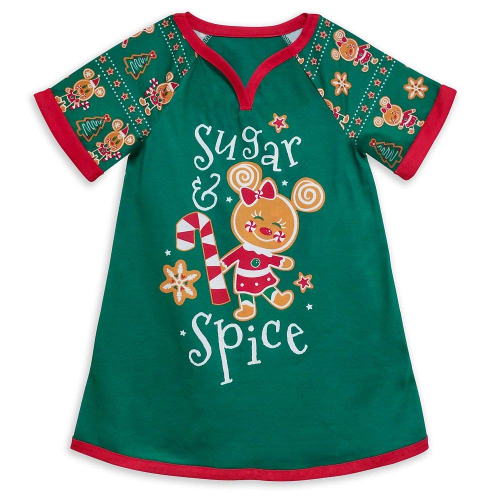 Disney Minnie Mouse Holiday Nightshirt for Girls - Soft & Comfortable Sleepwear for Christmas, Halloween, and Special Occasions - Perfect for Bedtime, Sleepovers, and Holiday Celebrations