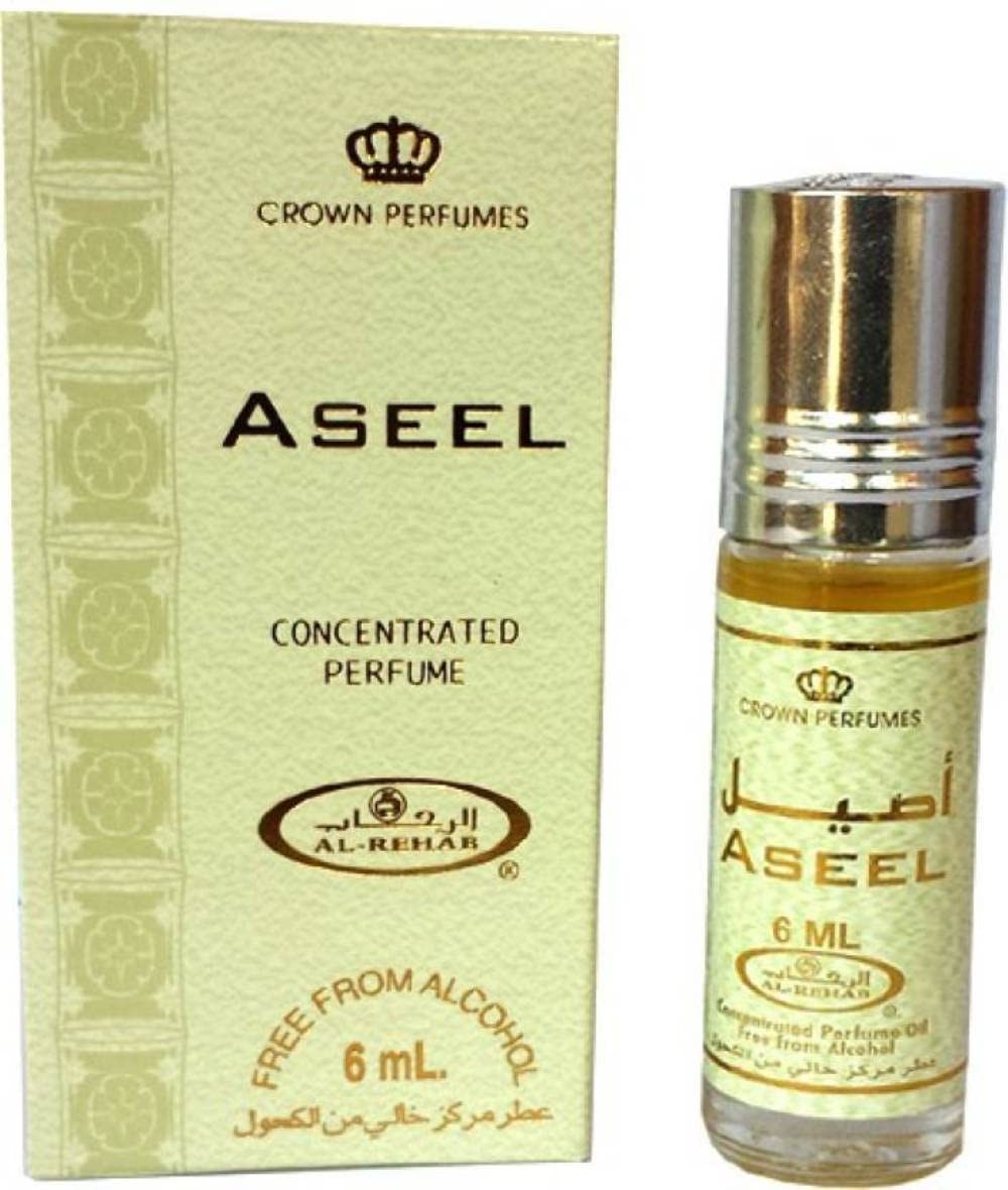 Al-Rehab Aseel Perfume Oil Roll-On (6ml) - Long Lasting Arabian Fragrance for Women & Men - Perfect for Daily Wear, Special Occasions & Gift Giving