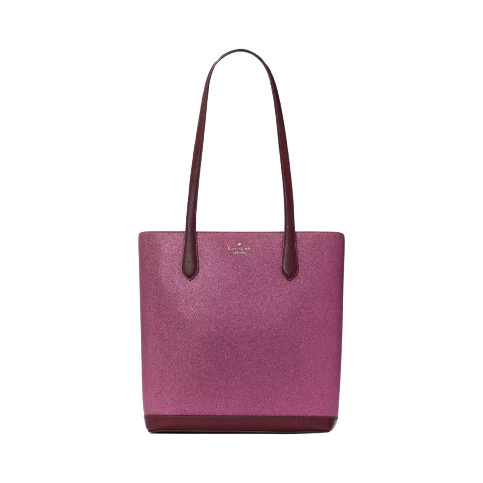 Kate Spade Glitter Tinsel Tote Bag - Stylish Shimmering Handbag for Women | Perfect for Work, Travel & Holiday Parties
