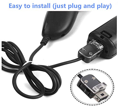ANTCOOL Wii Nunchuck Controller 2-Pack - Compatible with Wii & Wii U - for Gaming & Fitness