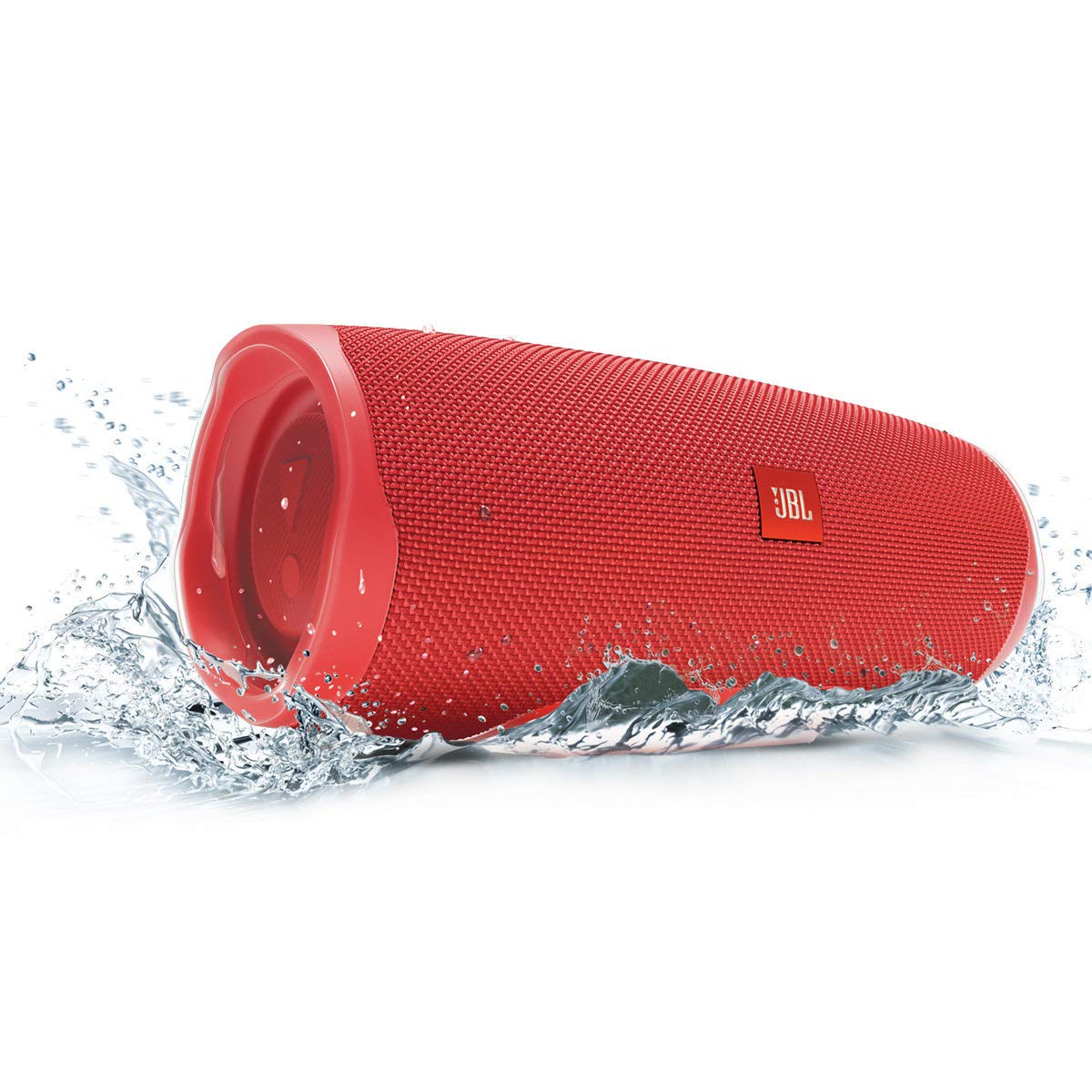 JBL Charge 4 Portable Waterproof Wireless Bluetooth Speaker with 20-Hour Playtime - IPX7 Waterproof, Red (Renewed) - Perfect for Pool Parties, Beach Outings & Outdoor Adventures