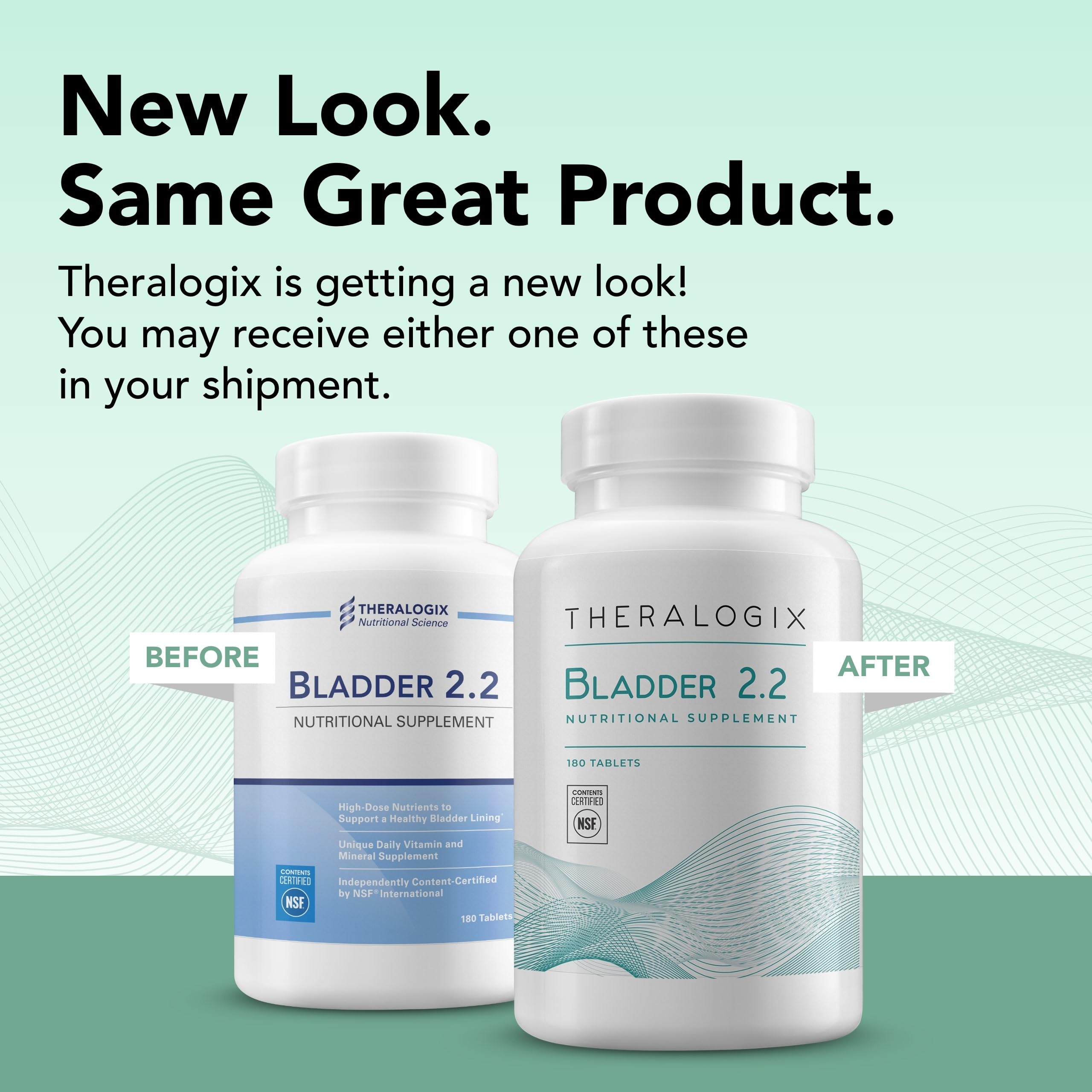 Theralogix Bladder 2.2 Multivitamin & Multimineral Supplement - 90-Day Supply (180 Tablets) - Bladder Support for Men & Women with Vitamins A, C, D, E, Zinc - NSF Certified - Promotes Urinary Tract Health & Comfort for Active Lifestyles