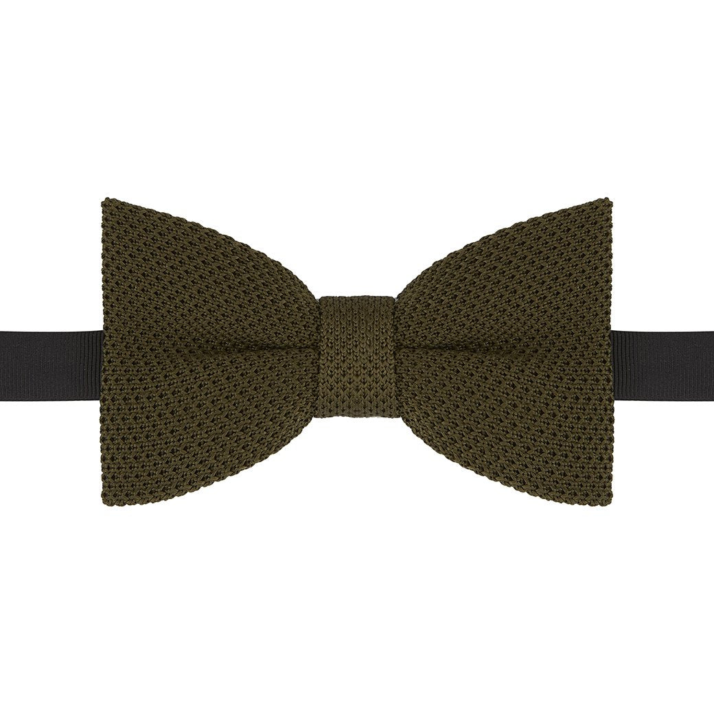 Elegant Light Green Fine Gauge Knitted Silk Bow Tie - Pre-Tied Formal Neckwear for Weddings, Business Events & Special Occasions