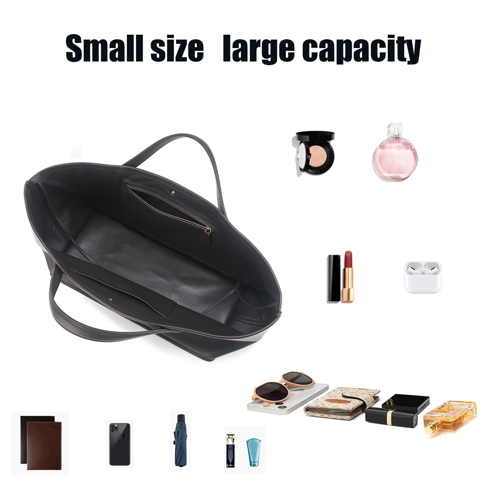 Premium Genuine Leather Top Handle Tote Bag for Women - Waterproof Shoulder Satchel & Commuter Hobo Bag - Perfect for Work, Travel & Everyday Use