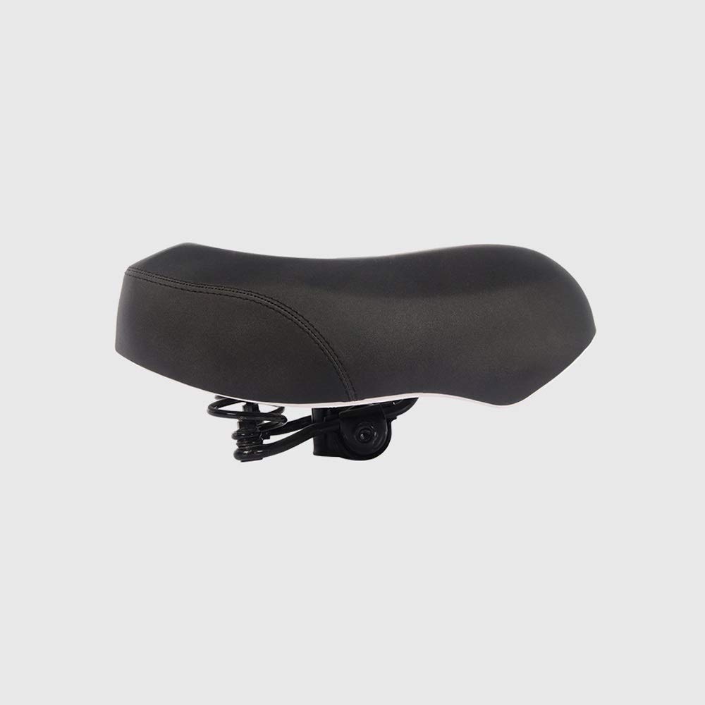 Premium Comfort Bike Seat - Extra Wide Thick Cushion with Shockproof Design for Maximum Comfort - Ideal for MTB, Mountain Bike, Folding Bike, Road Bike & Exercise Bikes - Perfect for Long Rides, Commuting & Indoor Cycling Workouts