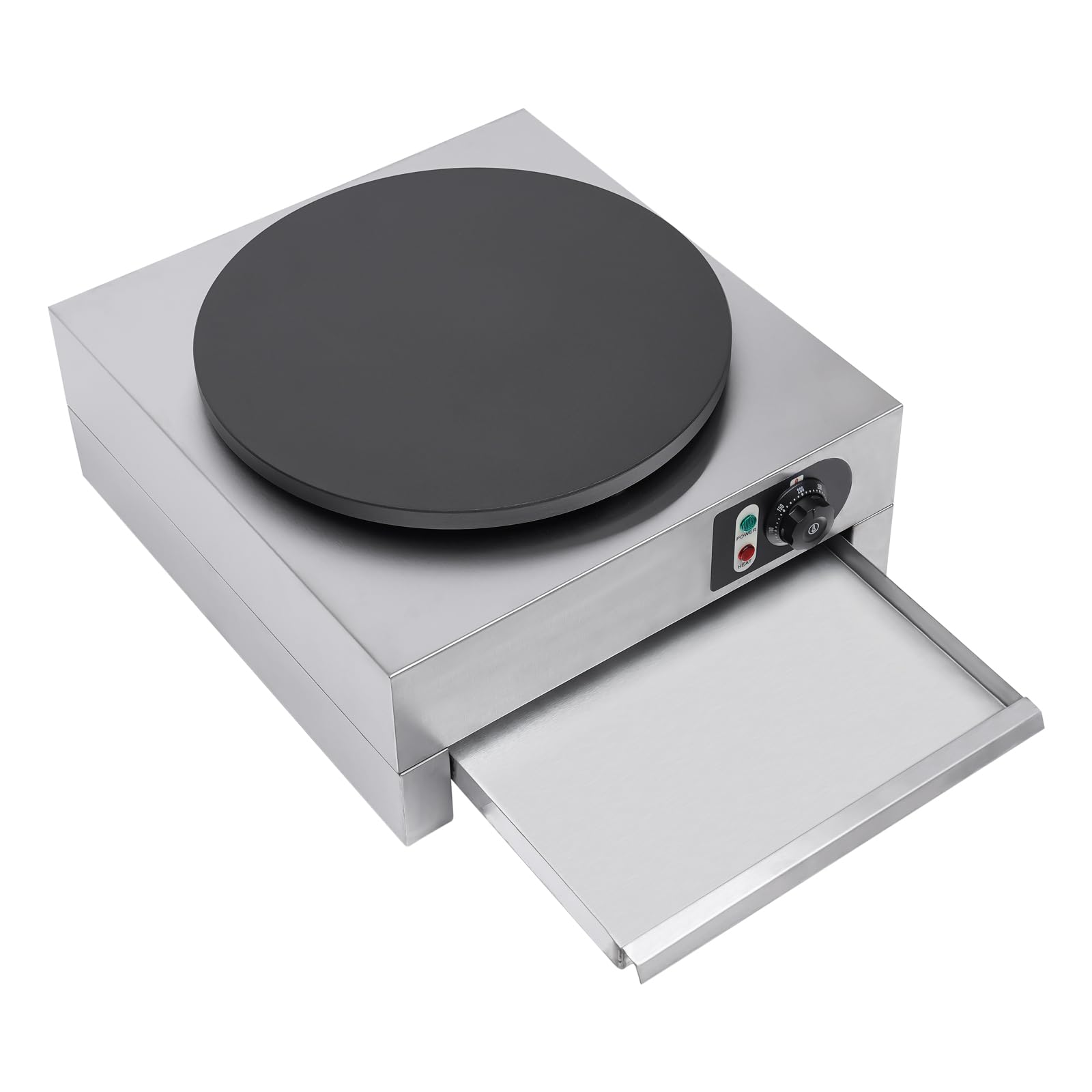 YUNRUX Electric Crepe Maker - 40cm Non-Stick Heating Plate, 3KW 220V for Perfect Homemade Crepes | Ideal for Breakfast, Desserts & French Cuisine