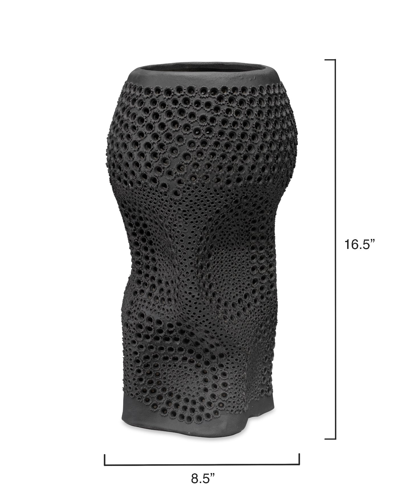 Black Night Sky Vase - Modern Celestial Home Decor for Living Room, Bedroom & Office