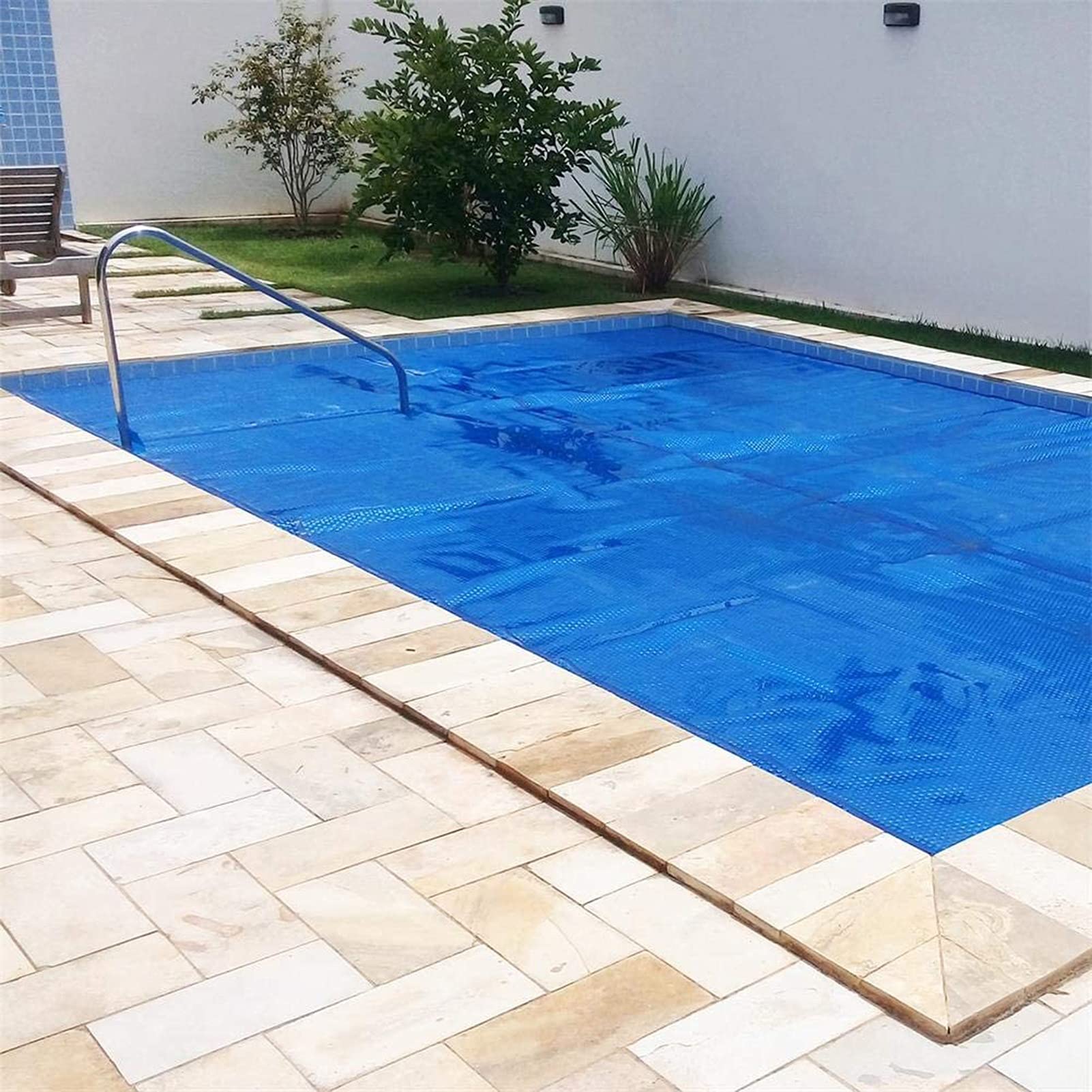 ZXXL Heavy Duty Swimming Pool Cover - Solar Heat Retaining Blanket for In-Ground & Above-Ground Pools - Summer & Winter Protection - 2m×3m (6.5ft×9.8ft) - Perfect for Backyard, Garden & Outdoor Pool Maintenance