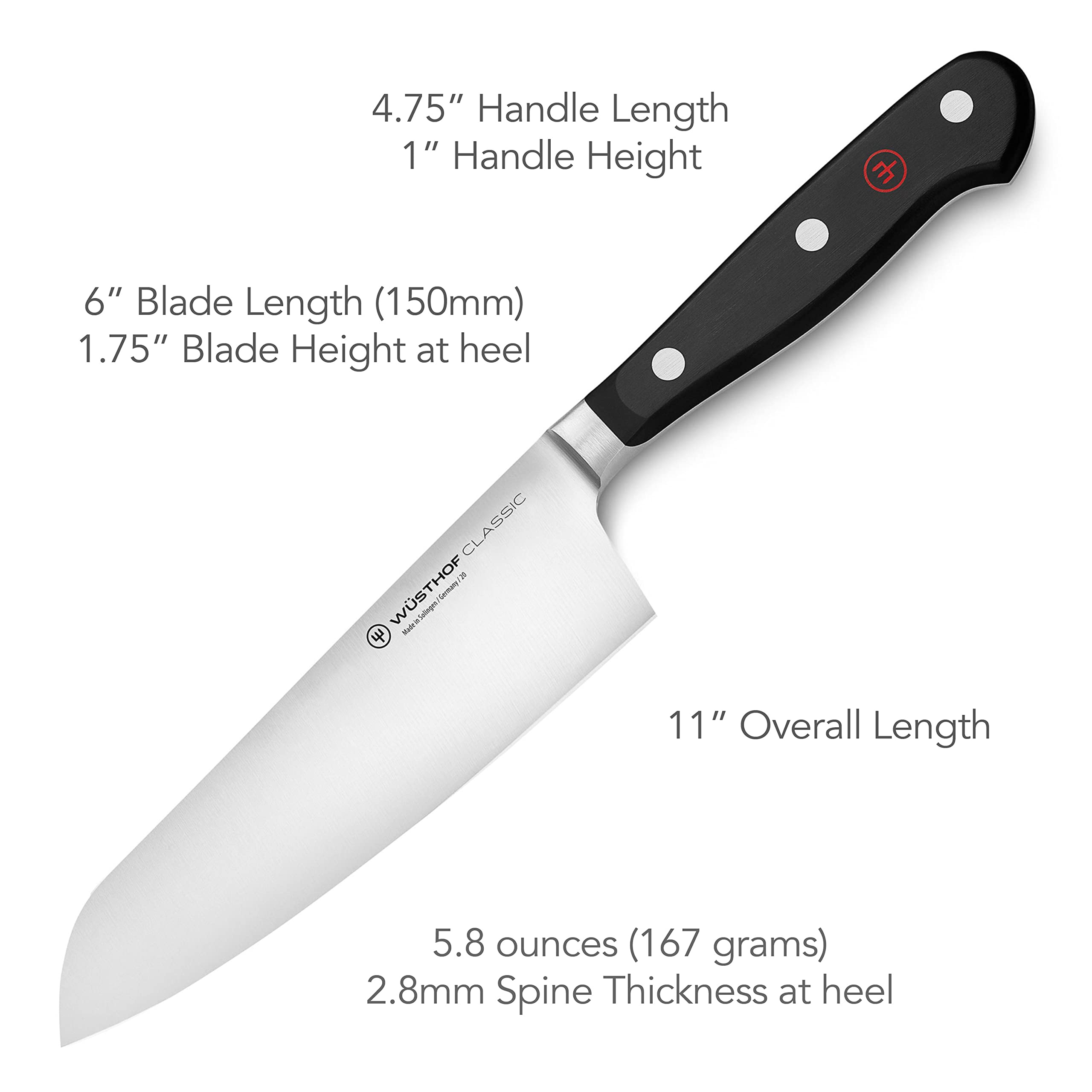 Wusthof Classic 6 Inch Prep Knife - High-Quality German Kitchen Knife for Chopping, Slicing, and Dicing - Perfect for Home Chefs and Professional Cooking