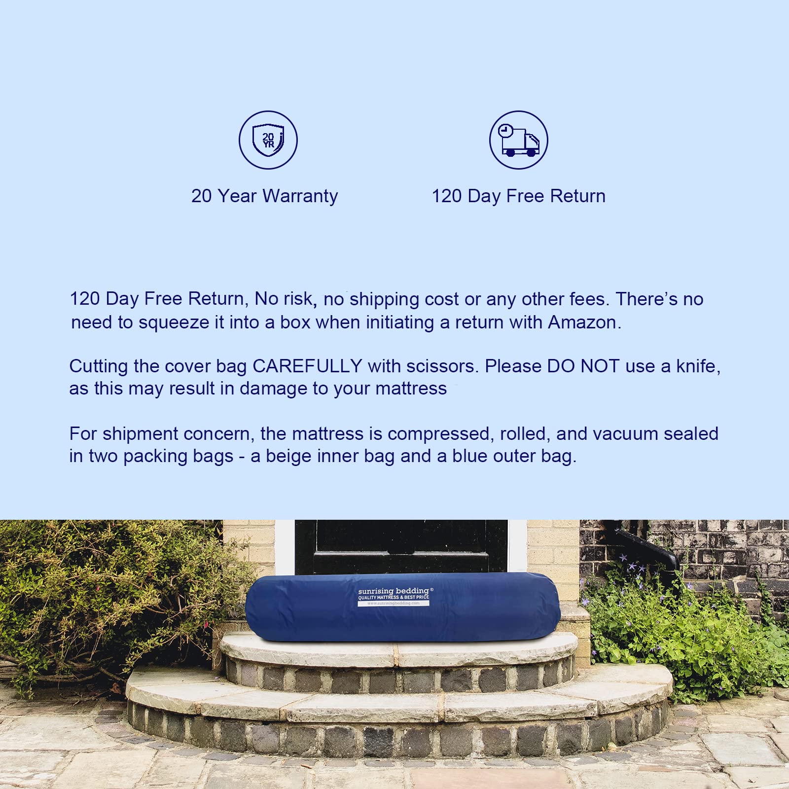 10 Inch Hybrid Mattress in a Box - Twin XL Size Latex & Memory Foam Mattress with Pocket Coils for Pressure Relief, Motion Isolation & Edge Support | CertiPUR-US Certified Medium Firm | Perfect for Guest Rooms, Dorms & Small Spaces