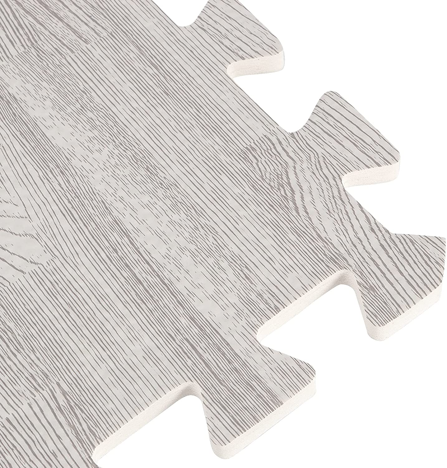 EVA Foam Puzzle Play Mat Tiles - Non-Toxic Wood Grain Design for Kids & Toddlers - Interlocking Floor Tiles for Nursery, Playroom, Daycare and Home Gym Safety