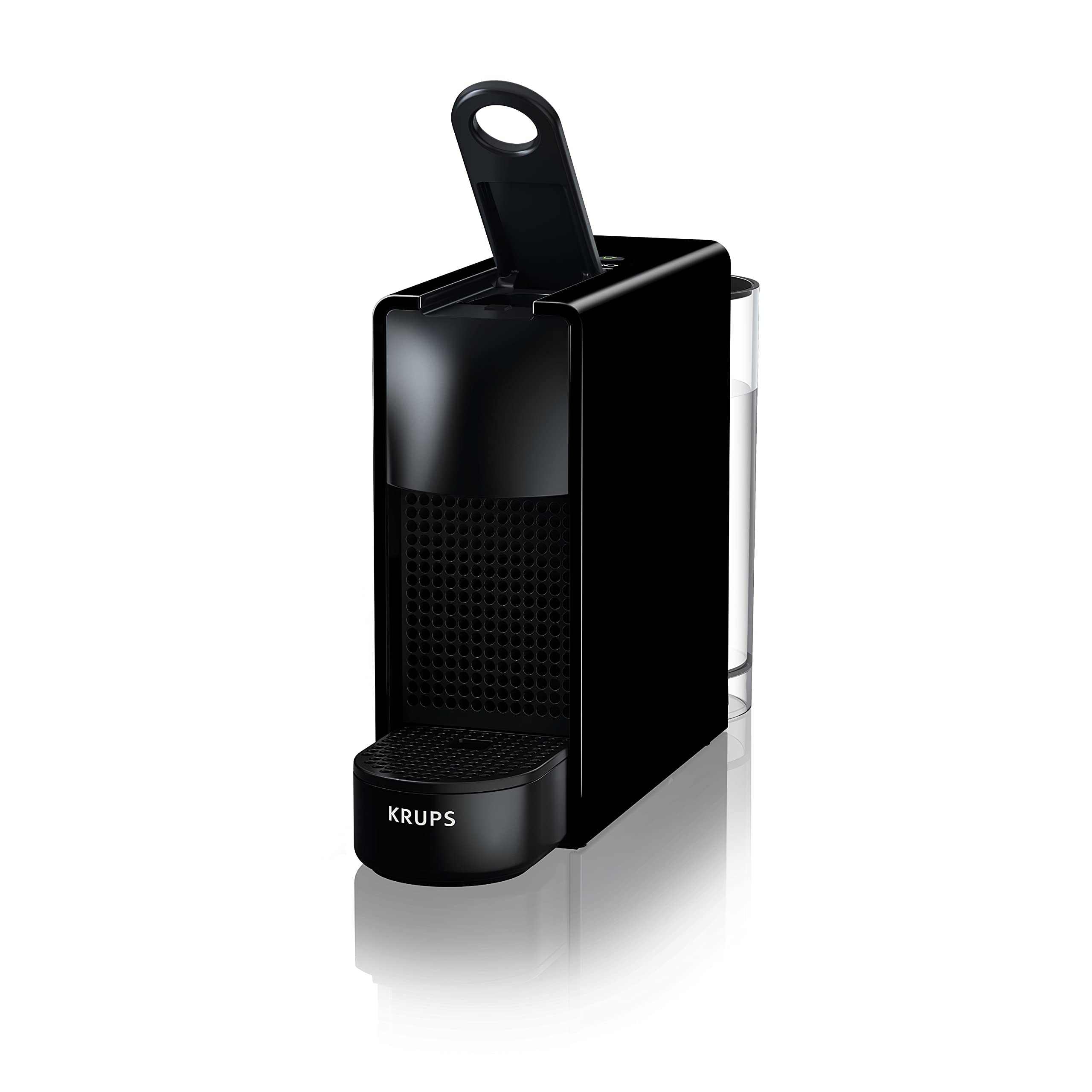 Krups Nespresso Essenza XN110840 Mini Coffee Machine - Compact & Fast, Piano Black - Perfect for Home, Office, or Small Spaces