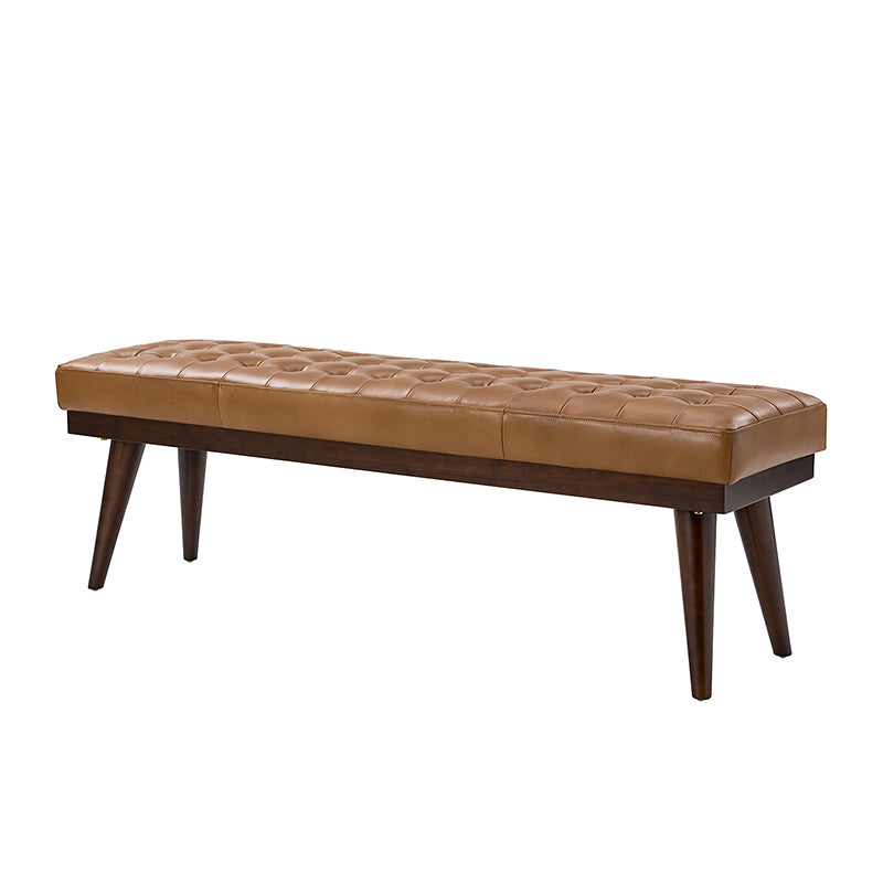 Emilio Mid Century Modern Multifunctional Design Bench - Entryway, Living Room & Bedroom Storage Furniture for Home Decor