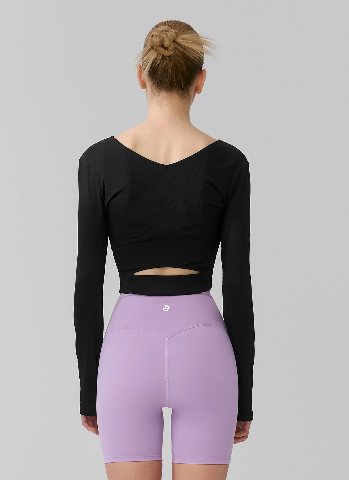 Ribbed Back Slit Fingerhole Long Sleeve Tops for Women - Stylish & Comfortable Fall Fashion Essential for Layering, Office Wear & Casual Outfits