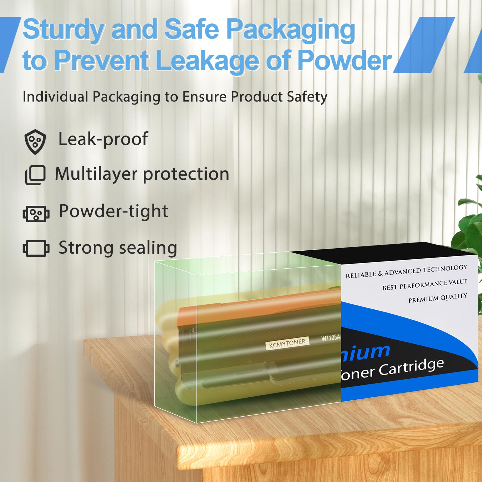 HP 105A W1105A Compatible Toner Cartridge Replacement [with Chip] - 4 Pack Black - Works with Laser MFP 137fnw 135a 135w 107a 107w Printers - Perfect for Office Printing & High Volume Document Needs
