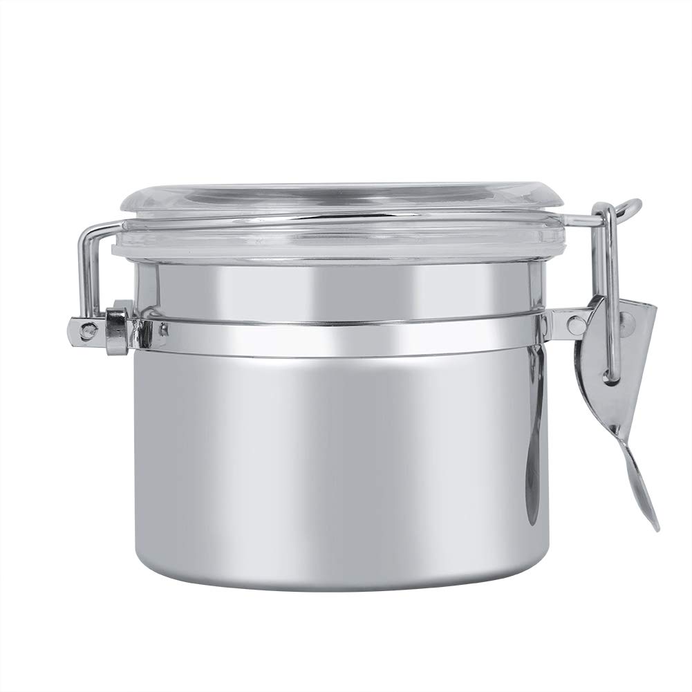 **Airtight Food Storage Container for Coffee, Sugar & Milk Powder - Lightweight & Durable Kitchen Canister (10x7.4cm) - Ideal for Pantry Organization & Freshness Preservation**