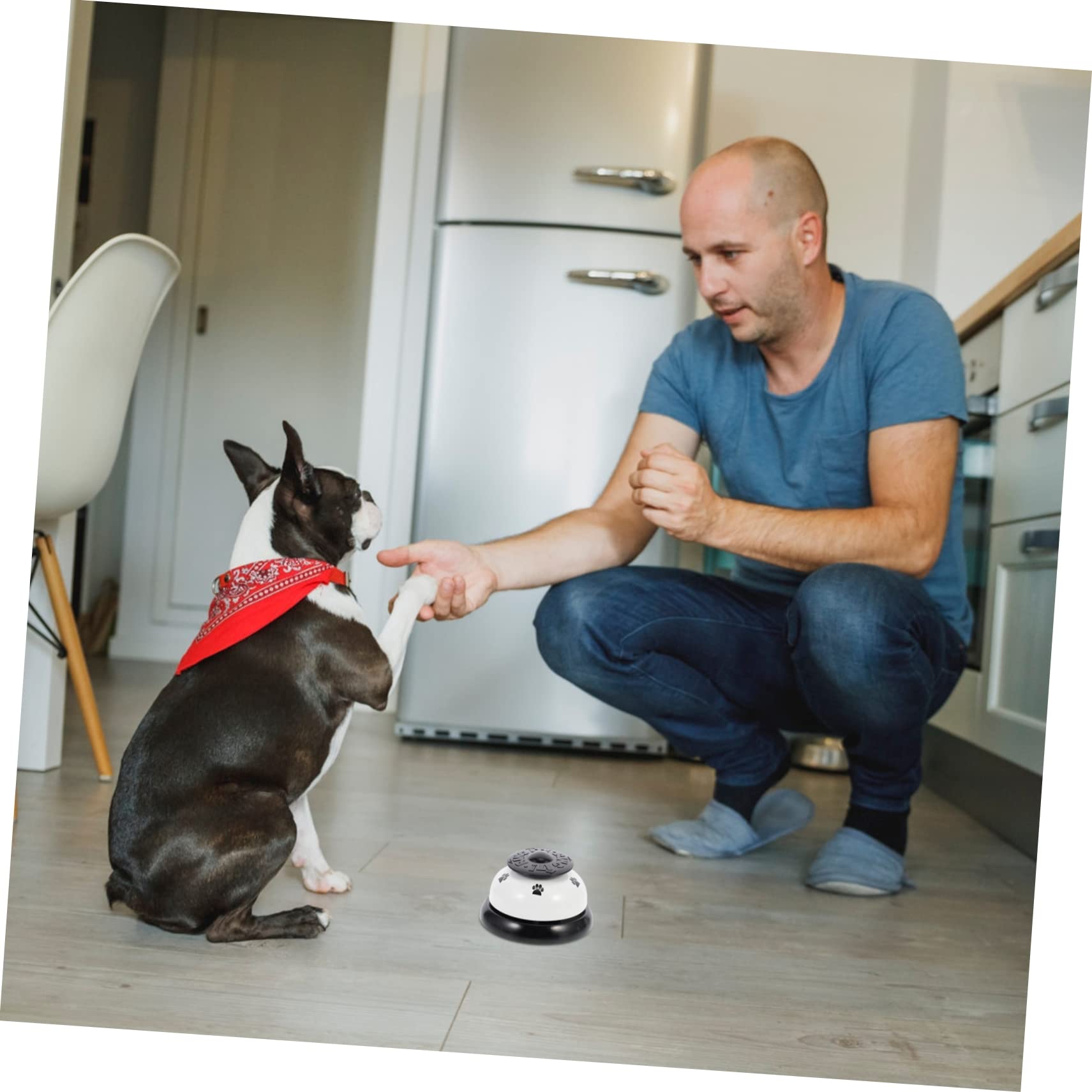 SUPVOX Smart Pet Training Bell - Metal Dog & Cat Doorbell, Classroom Bell, Potty Button, Dinner Bell for Pets - Perfect for Dog Training, Cat Communication & Home Use