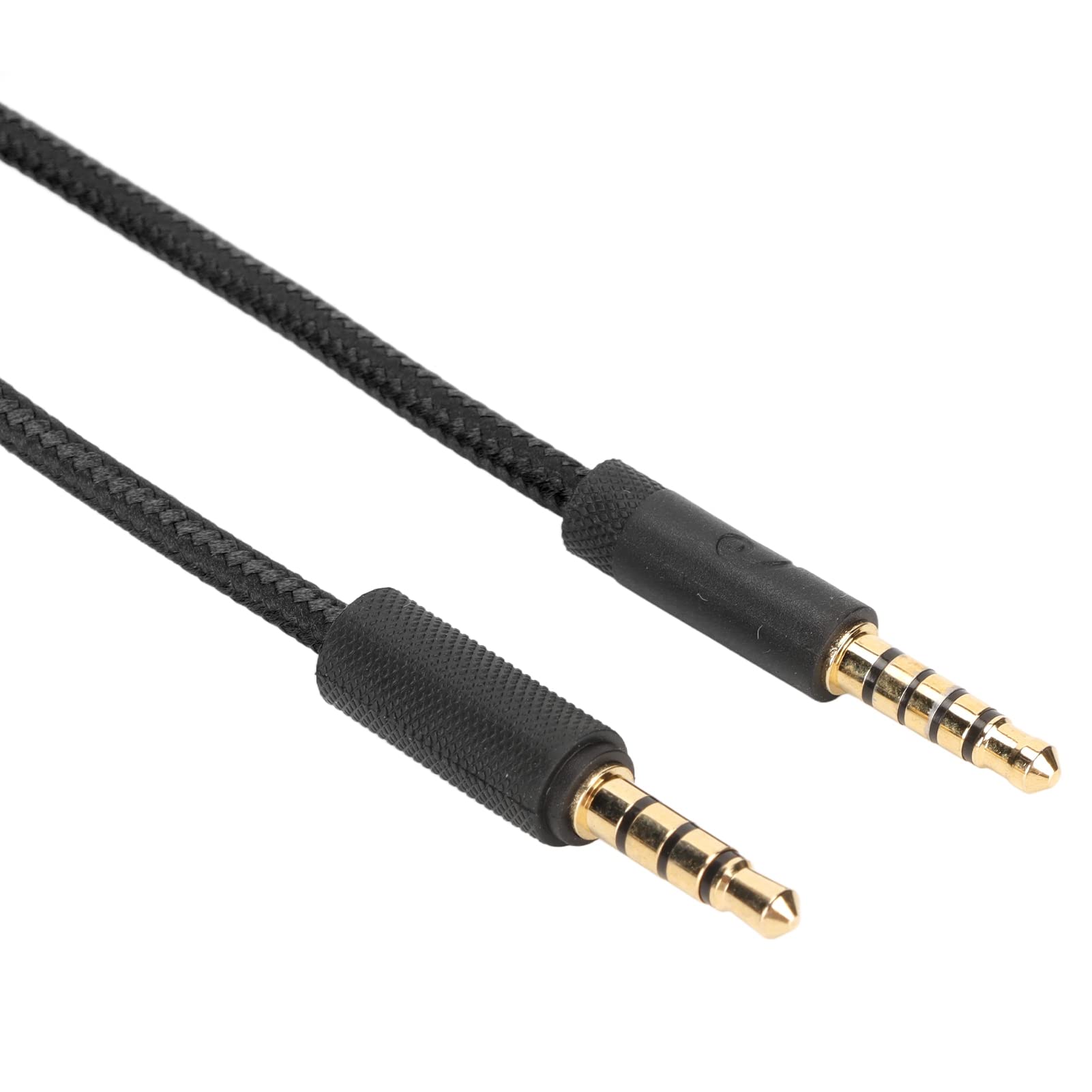 Cryfokt Gaming Headset Replacement Cable with Volume Control & Mute Switch - 6.6ft Braided Nylon Cord Compatible with Logitech G Pro, G Pro X, G433, G233 Headsets - Durable Audio Cable for PC, PS4, Xbox Gaming & Streaming (Black)