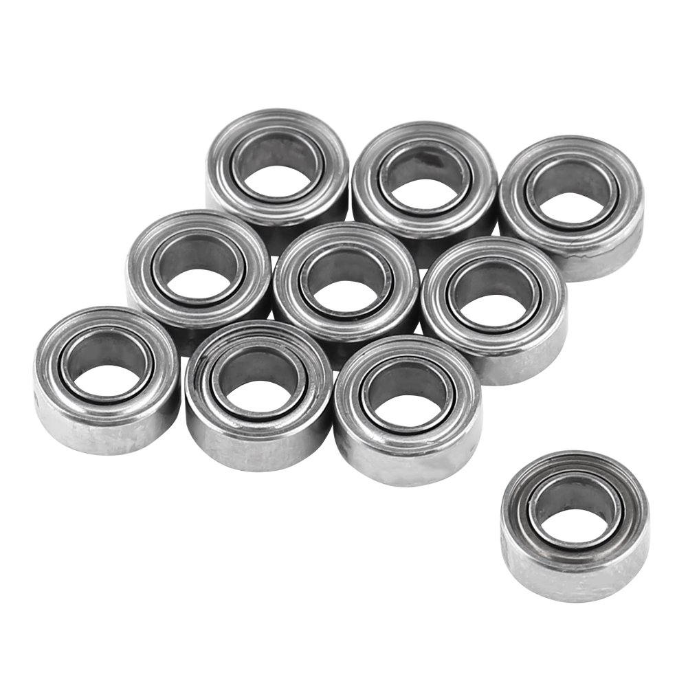 10pcs Double Shielded Miniature Steel Ball Bearings 3x6x2.5mm - High Precision Bearings for 3D Printers, RC Models, DIY Projects & Small Machinery Applications