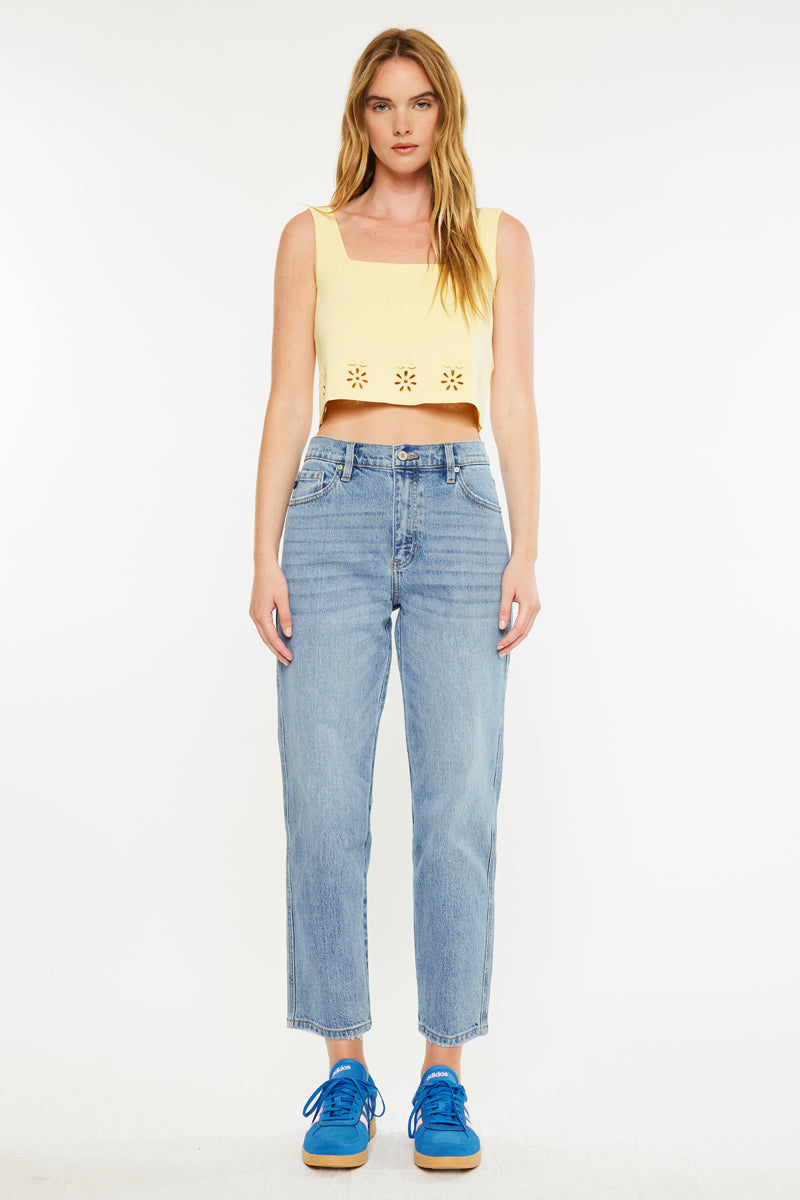 Gabby High Rise Slouch Fit Jeans for Women - Comfortable Stretch Denim Pants, Casual & Trendy (Perfect for Everyday Wear, Outings & Relaxing)