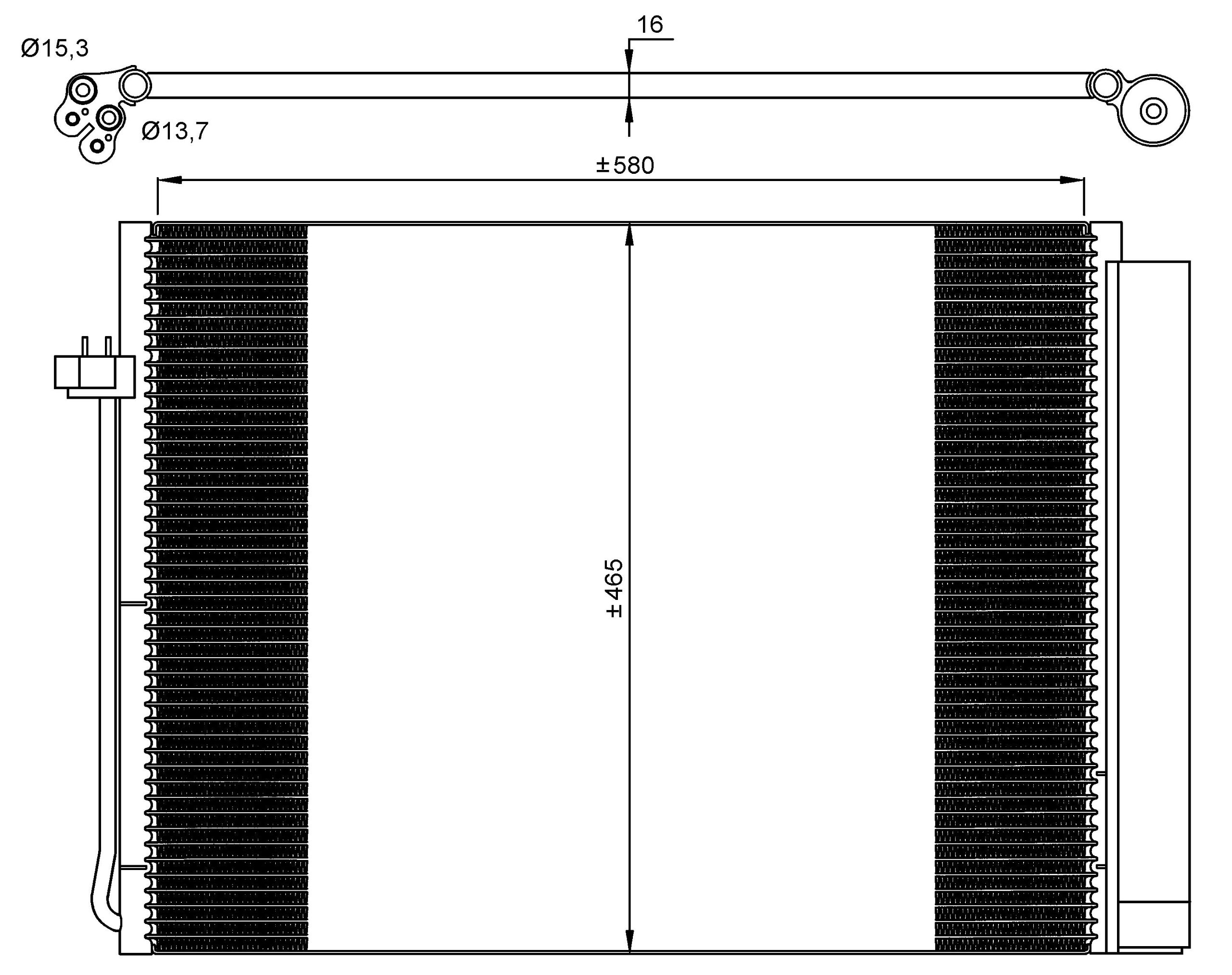 High-Performance 35906 AC Condenser for Car Air Conditioning System - Perfect for Auto Repair, HVAC Maintenance & Cooling Efficiency Upgrades