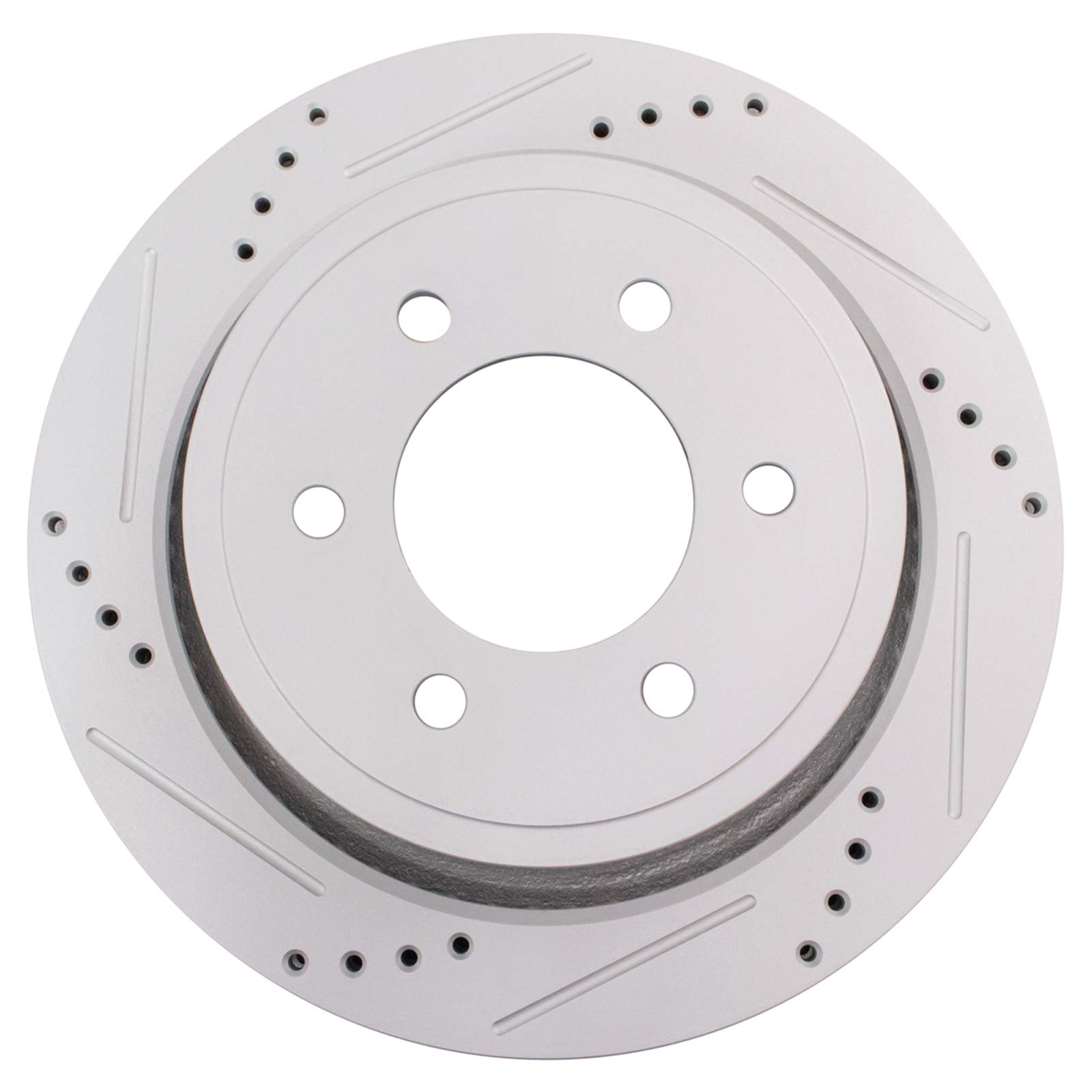 Premium TRQ Rear Performance Brake Pad & Rotor Kit with Caliper & Chemical Kit - Ceramic G-Coated for 2012-2016 Ford F-150 | Smooth Stopping Power for Trucks & Towing