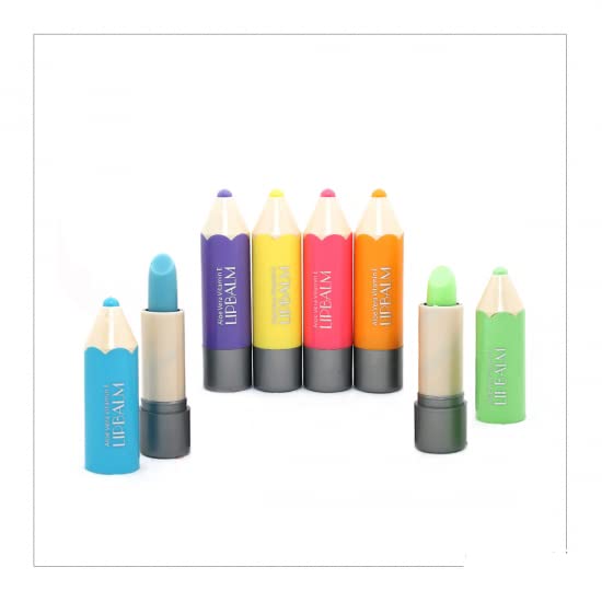 Crazy Lips Moisturizing Lip Balm - 12 Pack Multi-Flavor Glossy Lip Care (4.5g Each) for Dry, Chapped Lips - Perfect for Daily Hydration, Winter Protection & On-The-Go Use
