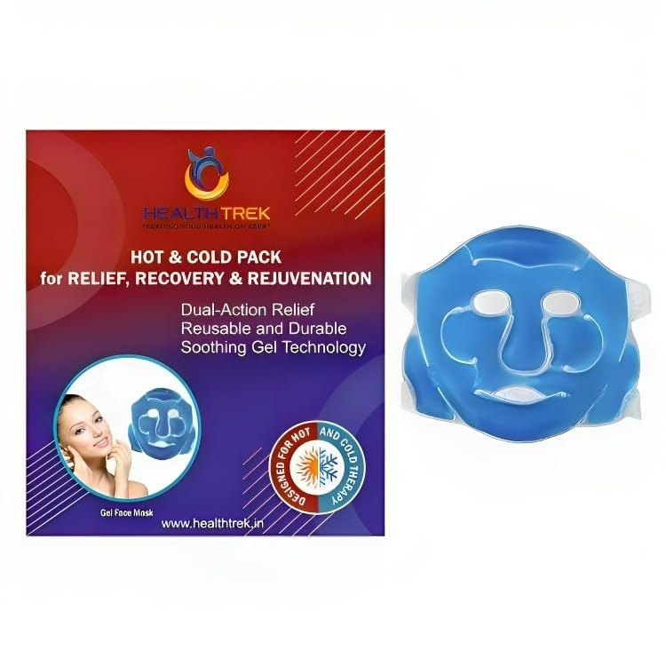 Healthtrek Face Shaping Mask - Slim & Contour Facial V-Line, Skin-Friendly & Comfortable Design for Double Chin Reduction (Pack of 1) - Perfect for Daily Use, Beauty Routines & Self-Care Moments