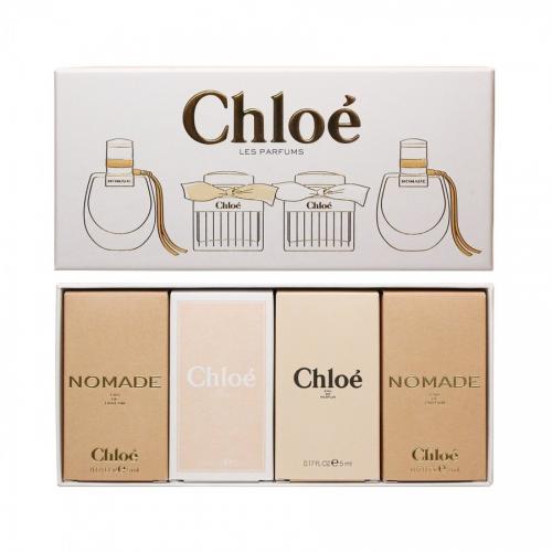 Chloe Miniature Perfume Gift Set for Women - 2 x Nomade 5ML EDP + 1 x Chloe 5ML EDT + 1 x Chloe 5ML EDP | Travel Size Fragrance Collection, Luxury Scent Sampler, Perfect for Gifts, Travel & Everyday Use