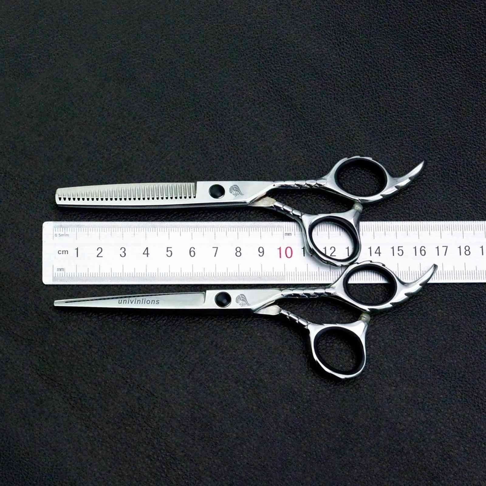 ATRIXU 6.0 Inch Professional Hair Cutting Scissors Set - Japanese Steel Barber Shears, Hairdressing Scissors, Comb & Razor Accessories for Salon, Hairstylist & Home Hair Cutting - Perfect for Styling, Trimming & Hairdressing