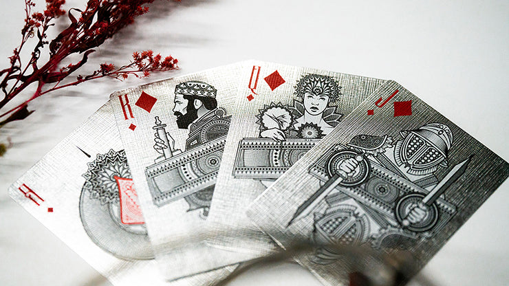 Kings Wild Project Invocation Platinum Playing Cards - Premium Collectible Deck for Cardistry, Magic & Poker Games