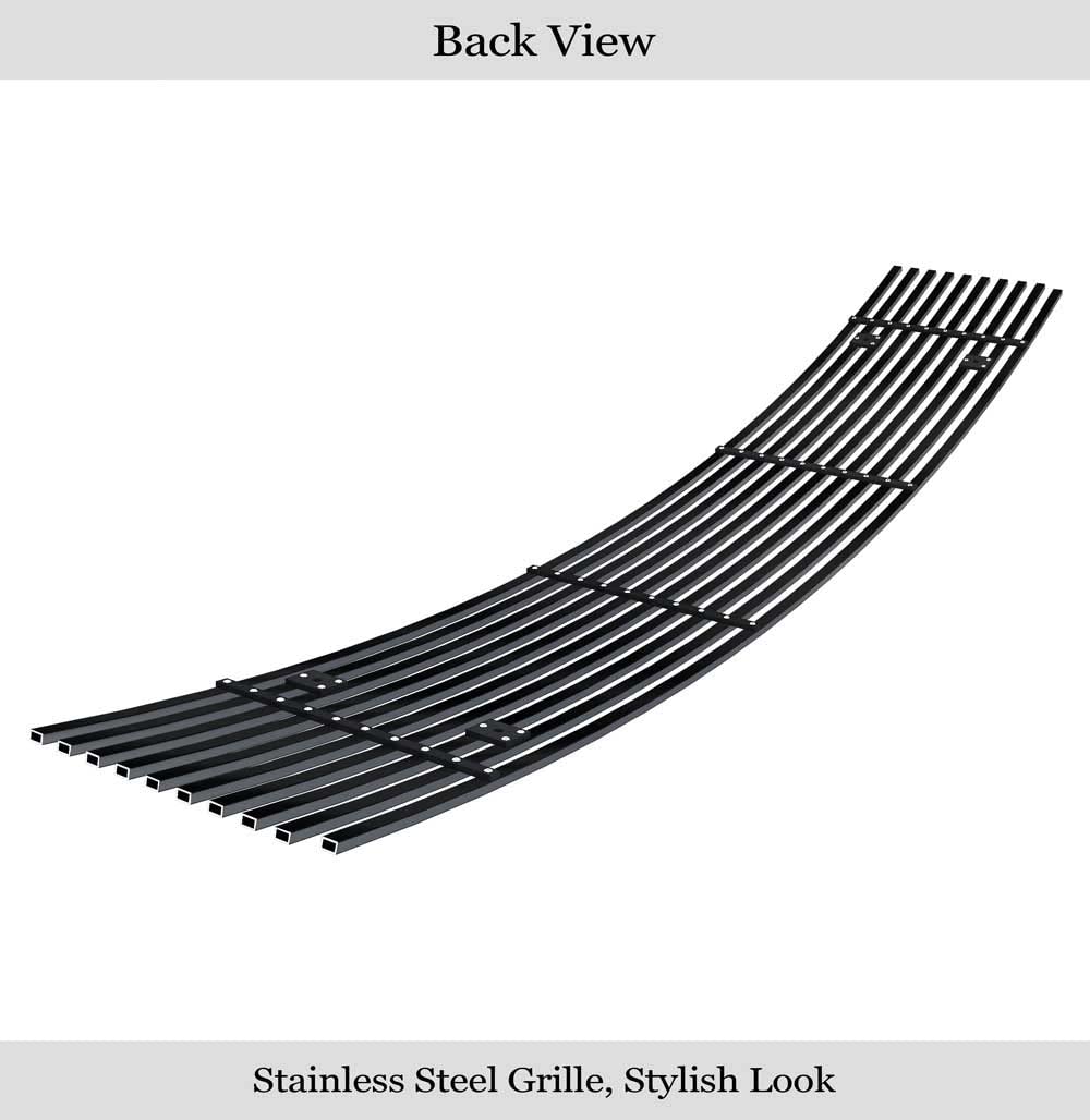 APS Compatible with Nissan 350Z 2006-2007 Lower Bumper Black Billet Front Grill Grille Insert N65414H - Upgrade Your Car's Style & Protection for Daily Driving & Car Shows