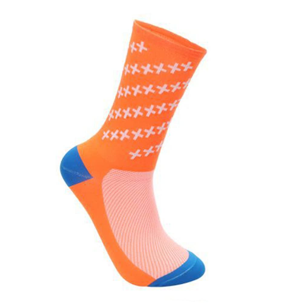 Cycling Socks for Men & Women - Breathable Bike Riding Socks for XC MTB BMX - Moisture Wicking Athletic Ankle Socks in Black, White, Blue, Green, Red - Perfect for Road Cycling, Mountain Biking & Indoor Training