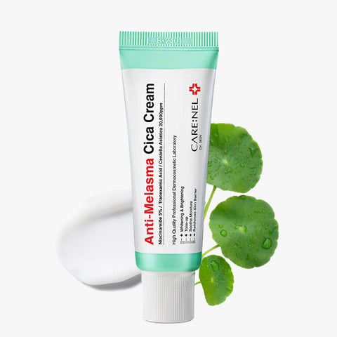 CARE:NEL Anti Melasma Cica Cream 40ml - Dark Spot Corrector & Brightening Treatment for Face - Perfect for Daily Skincare & Hyperpigmentation Care