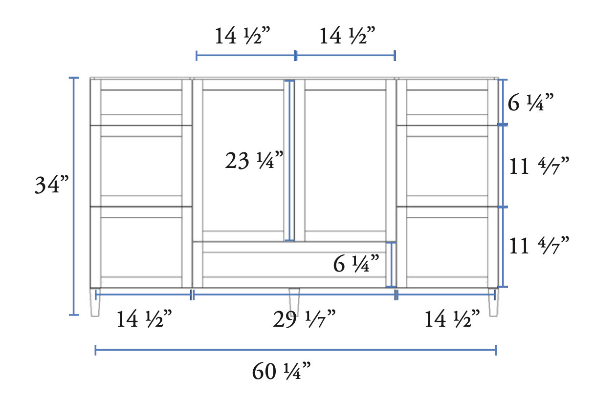 Narrow Oak Shaker