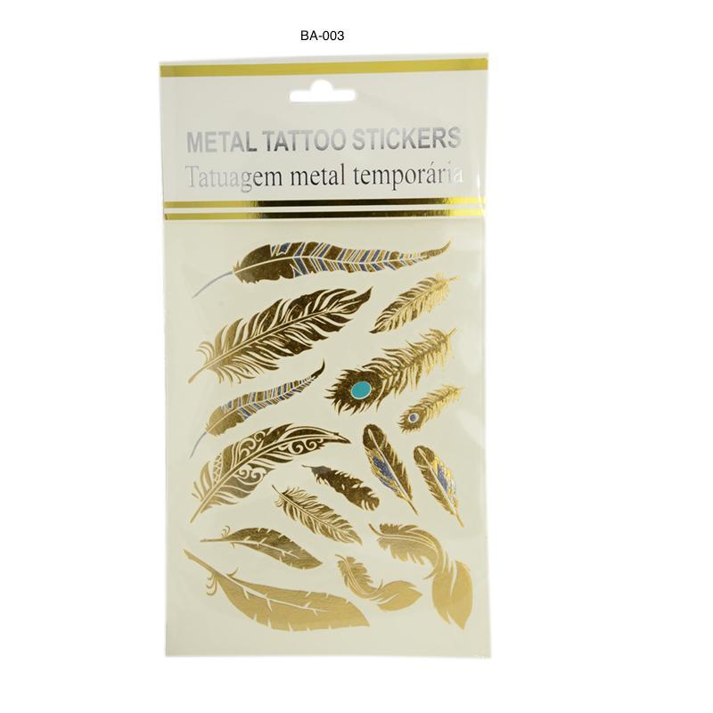 Metallic Temporary Tattoos for Women & Men - Shimmering Body Art Stickers for Parties, Festivals & Cosplay - Waterproof & Long Lasting