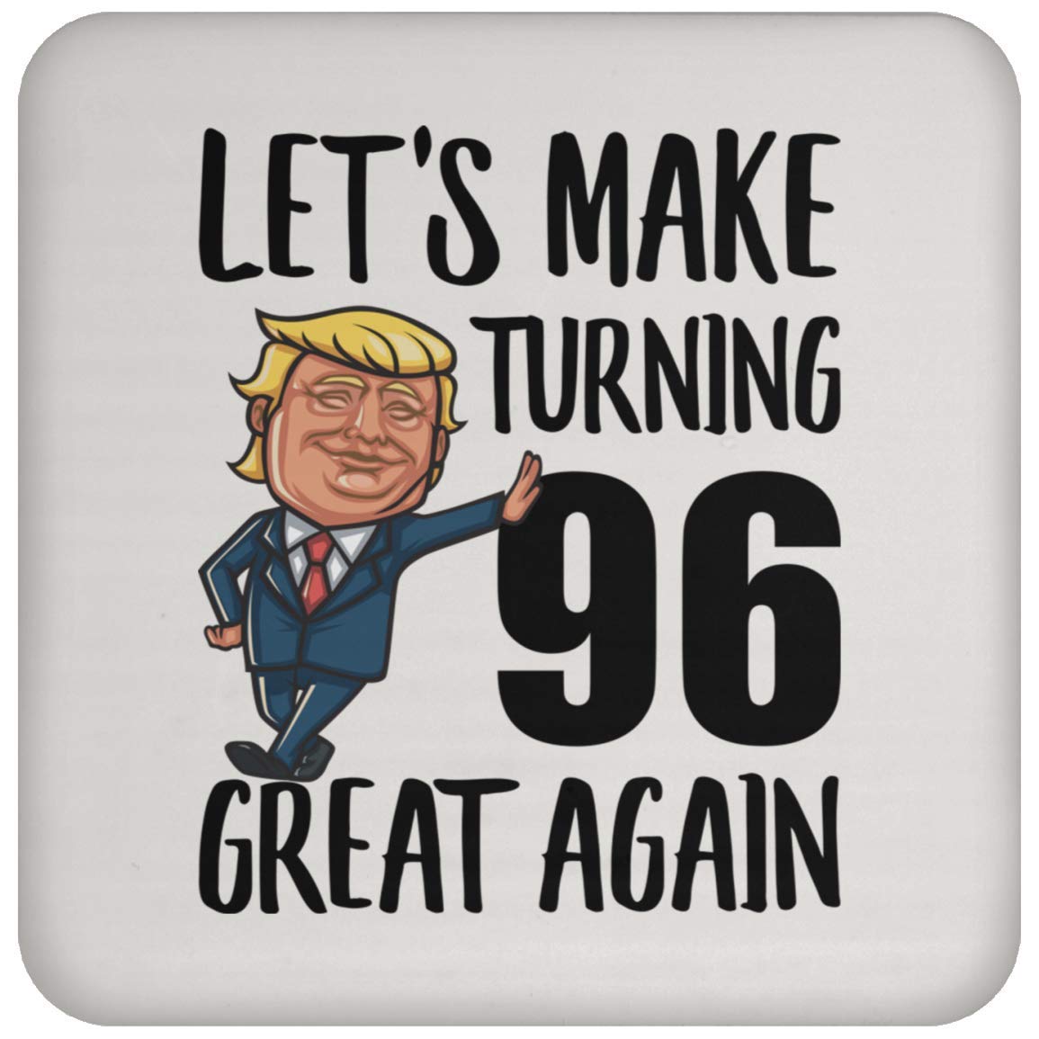 96th Birthday Gifts for Men & Women - 1923 Vintage Themed Coaster Set - Perfect for Christmas 2022 & Milestone Celebrations - Ideal for Home, Office or Party Decor