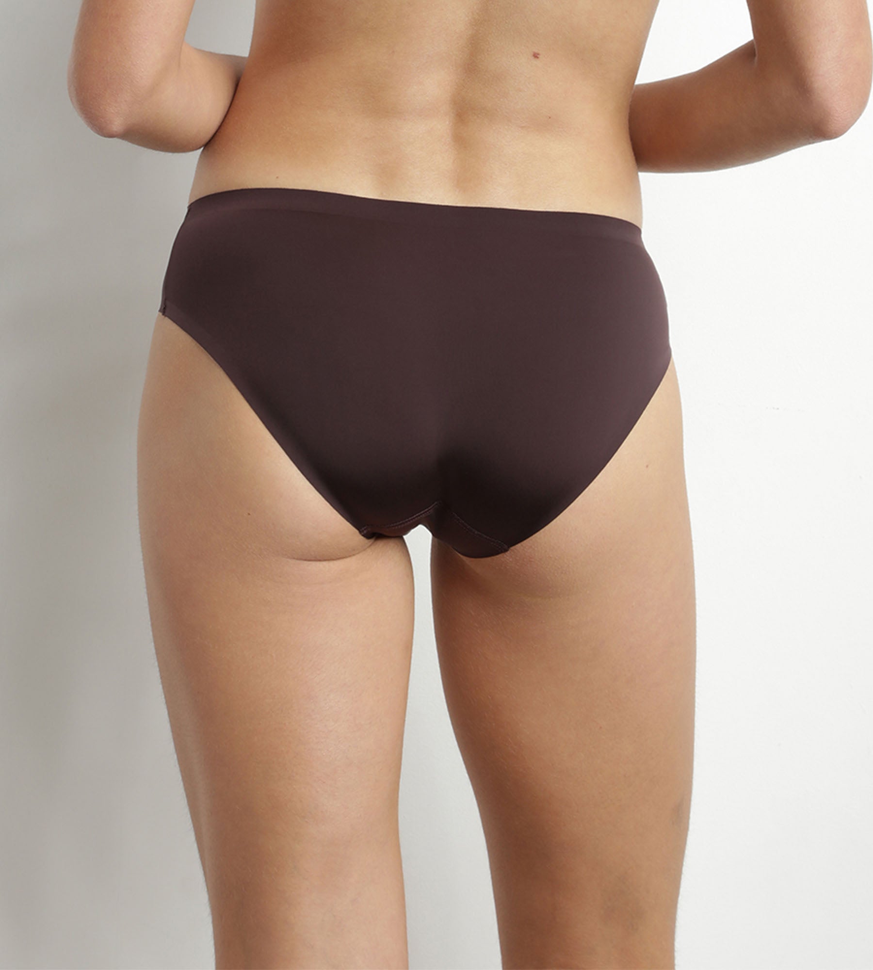 Dim InvisiFree Microfiber Brown Culotte - Seamless Comfort for Everyday Wear, Yoga & Lounge