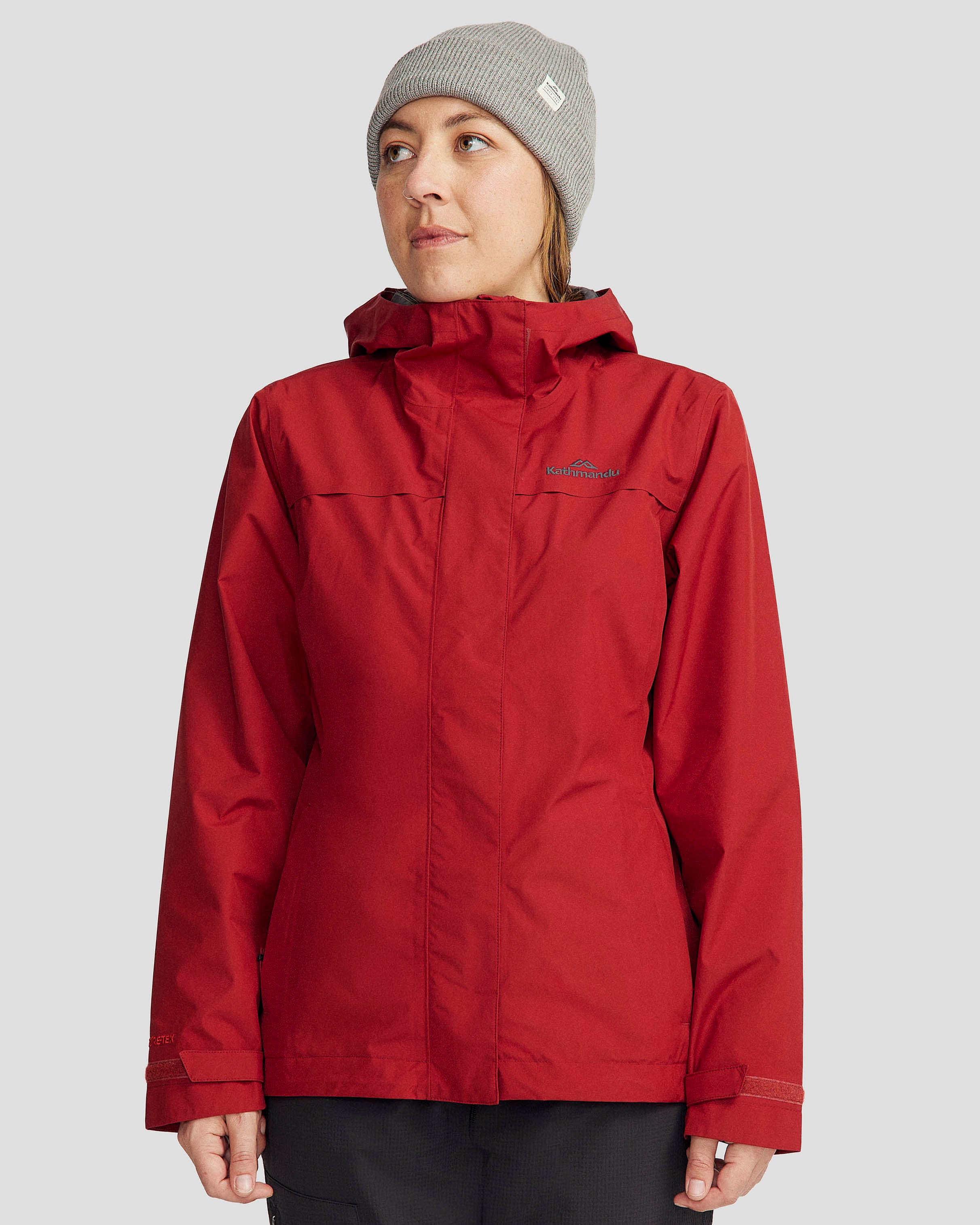 Women's Bealey 2L GORE-TEX® Waterproof Rain Jacket - Lightweight Windproof Hiking Coat for Outdoor Adventures (Pinot Color) - Perfect for Camping, Travel & Everyday Wear