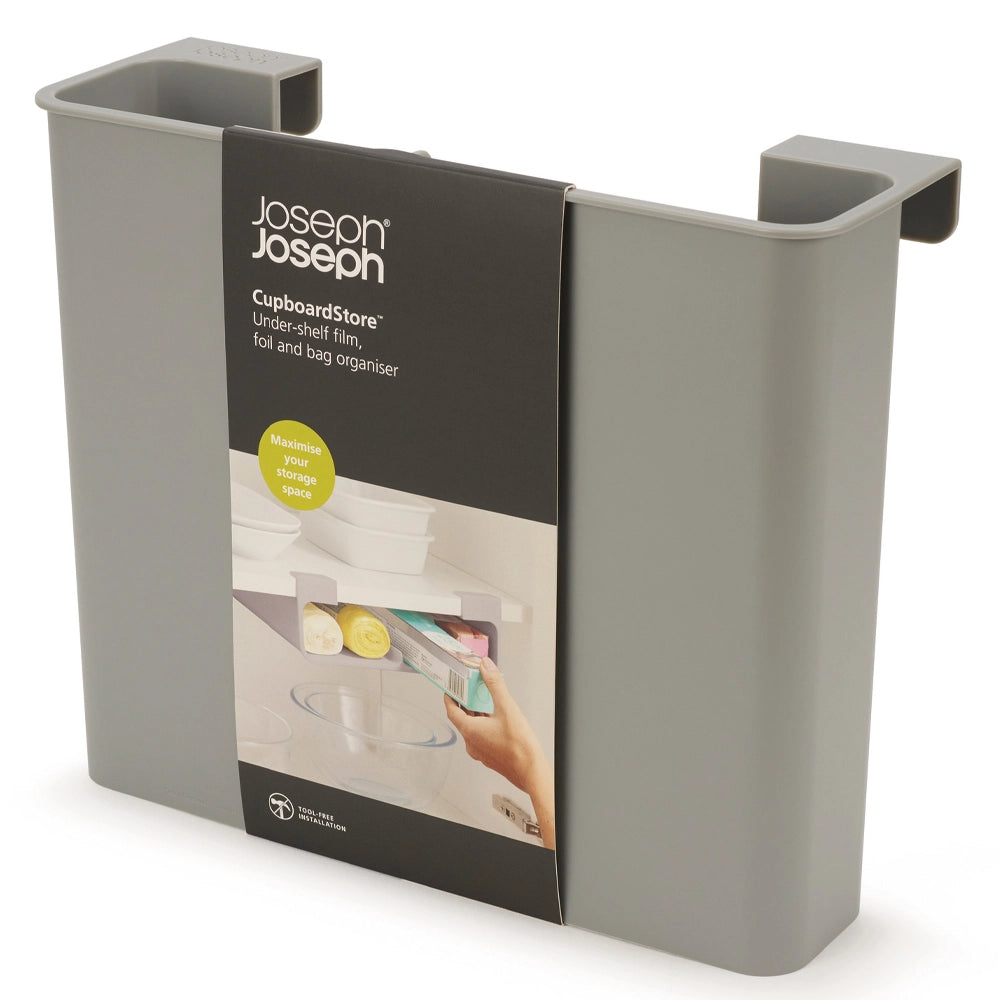CupboardStore™ Kitchen Film, Foil & Plastic Bag Organizer - Space Saving Storage Solution for Food Wrap, Aluminum Foil & Ziploc Bags | Perfect for Pantry, Cabinet & Drawer Organization
