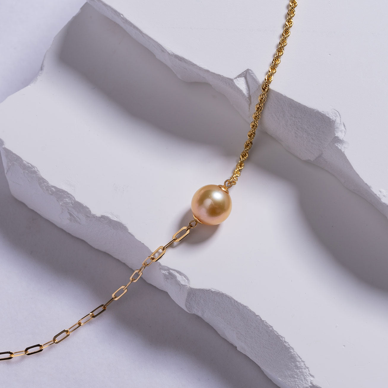18K Solid Gold Golden South Sea Pearl Bracelet for Women - Luxury Pearl Jewelry Gift for Anniversary, Wedding & Special Occasions | KB00021