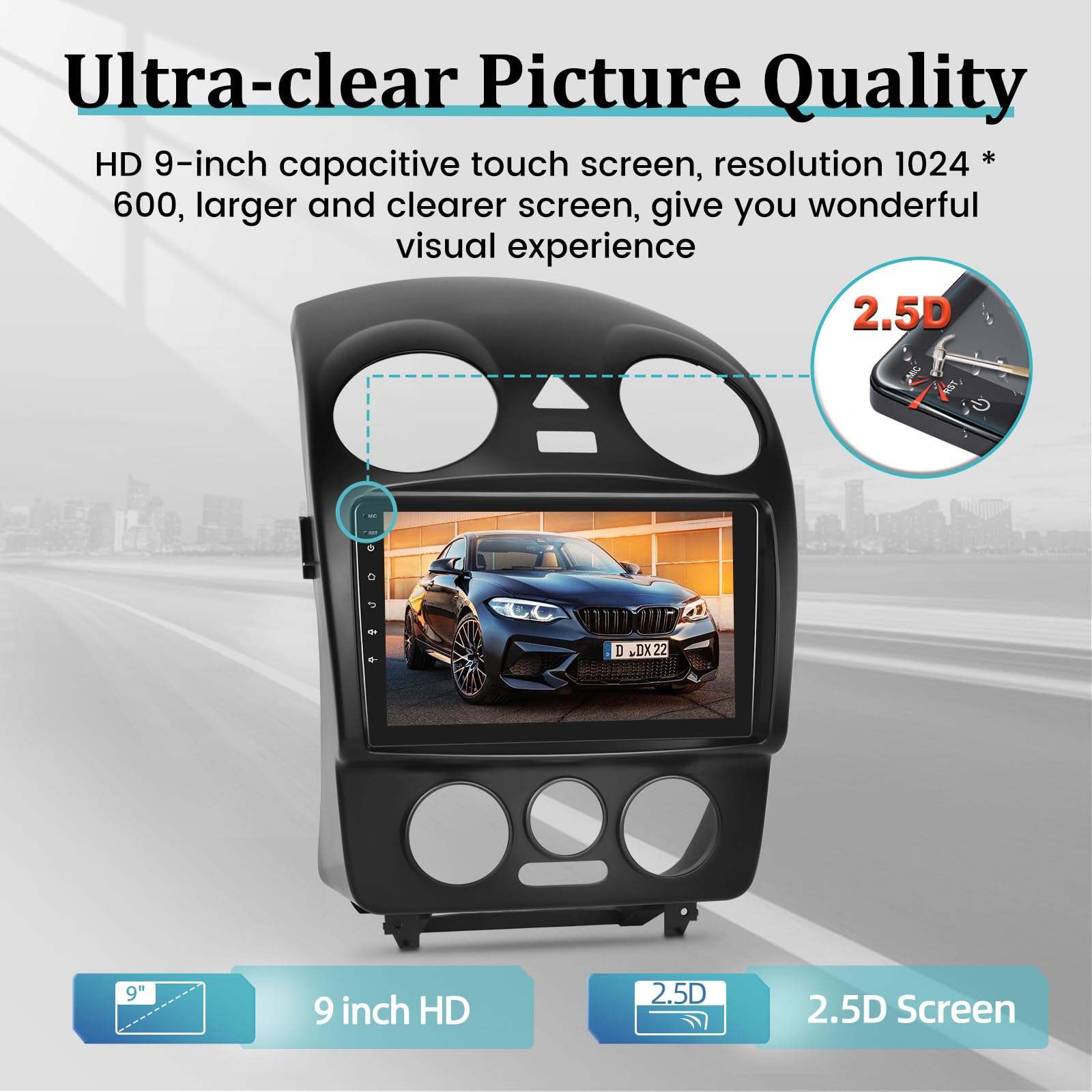 2+32GB Wireless CarPlay & Android Auto 9