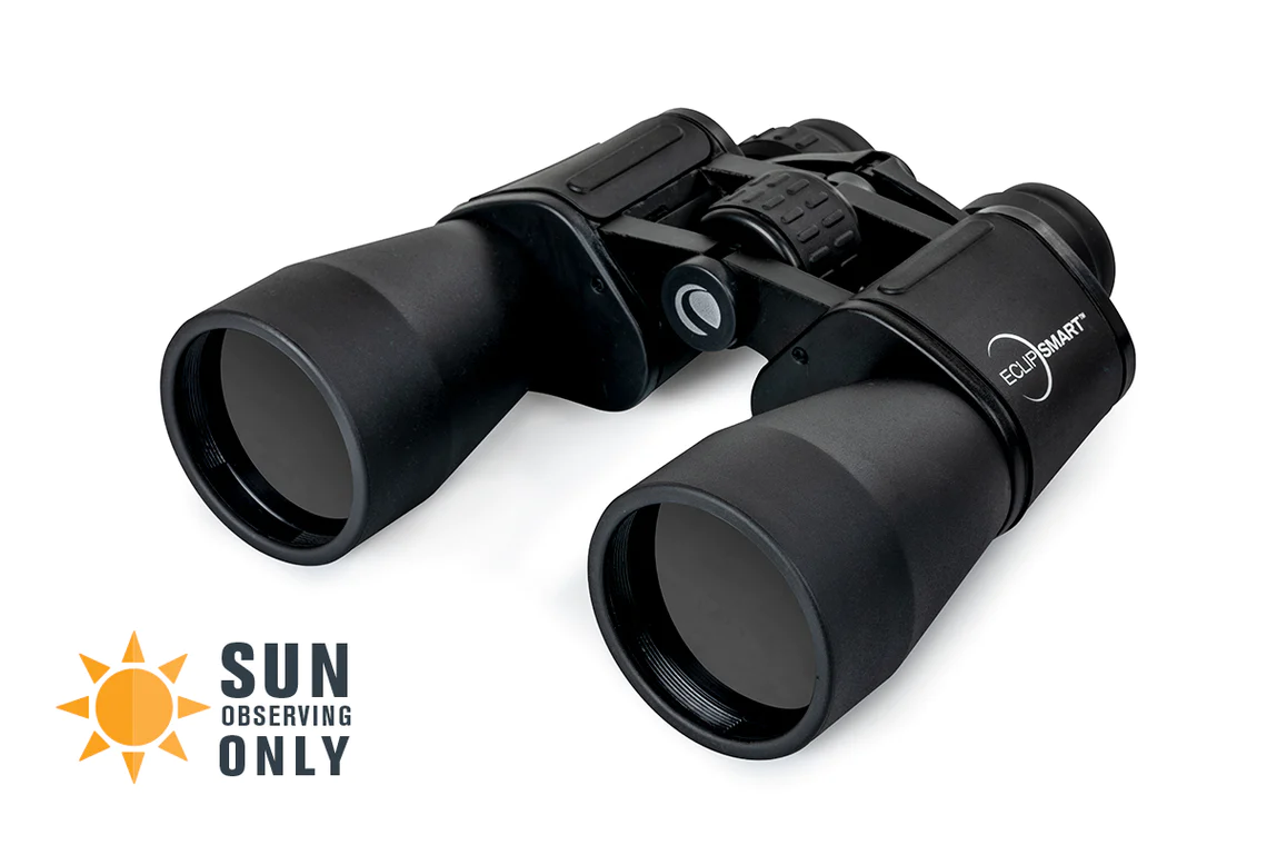 EclipSmart 12x50 Porro Prism Solar Eclipse Binoculars (71239) - Perfect for Astronomy, Bird Watching & Outdoor Adventures