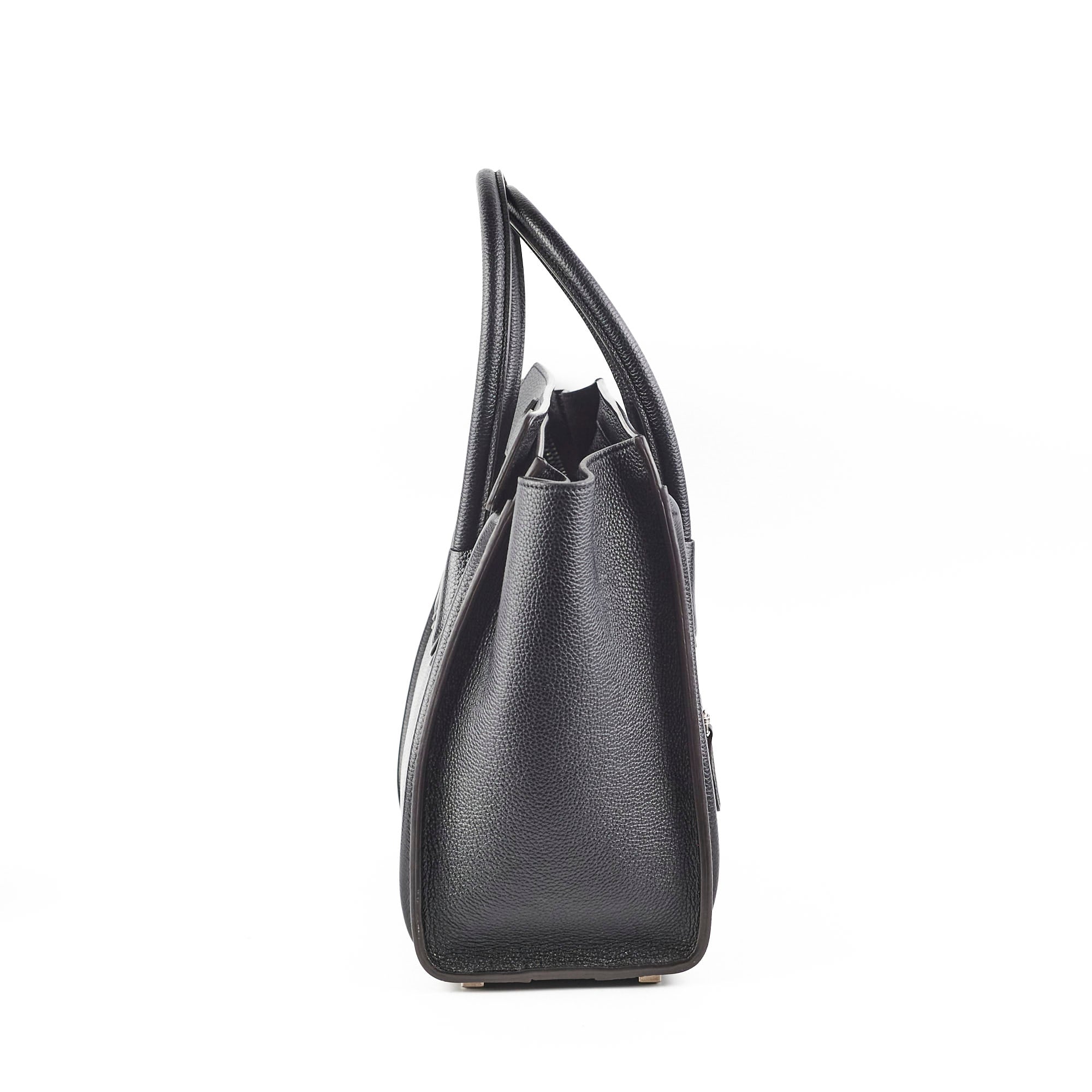 Celine Micro Luggage Bag in Black Pebbled Leather - Stylish Crossbody Purse for Women, Perfect for Work, Travel & Everyday Use