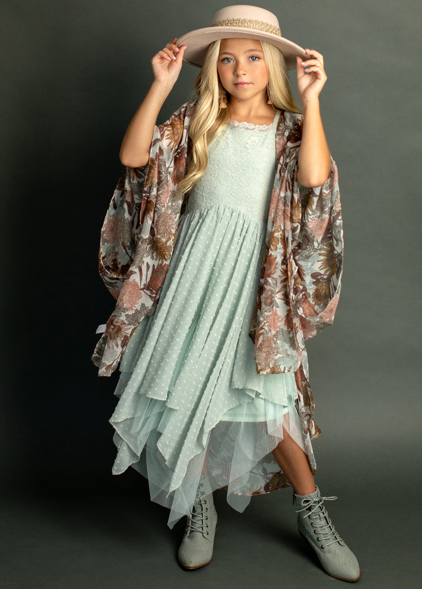 Oliviah Sweet Pea Floral Dress for Women - Elegant Summer Maxi Dress for Beach, Wedding & Vacation