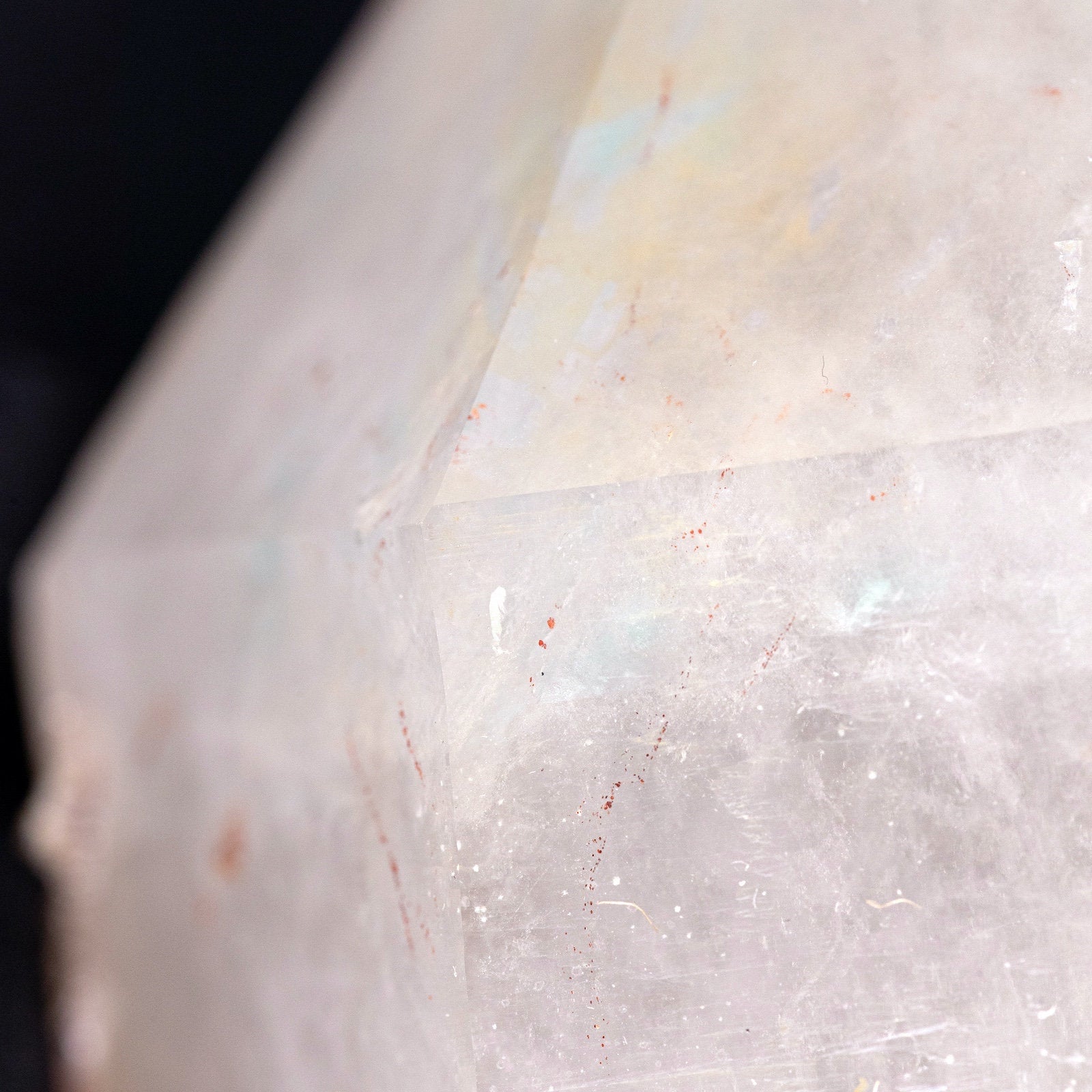 Natural AJOITE with HEMATITE in QUARTZ Raw Crystal Point - Large Rare Metaphysical Healing Stone for Meditation, Reiki & Energy Work (39721)